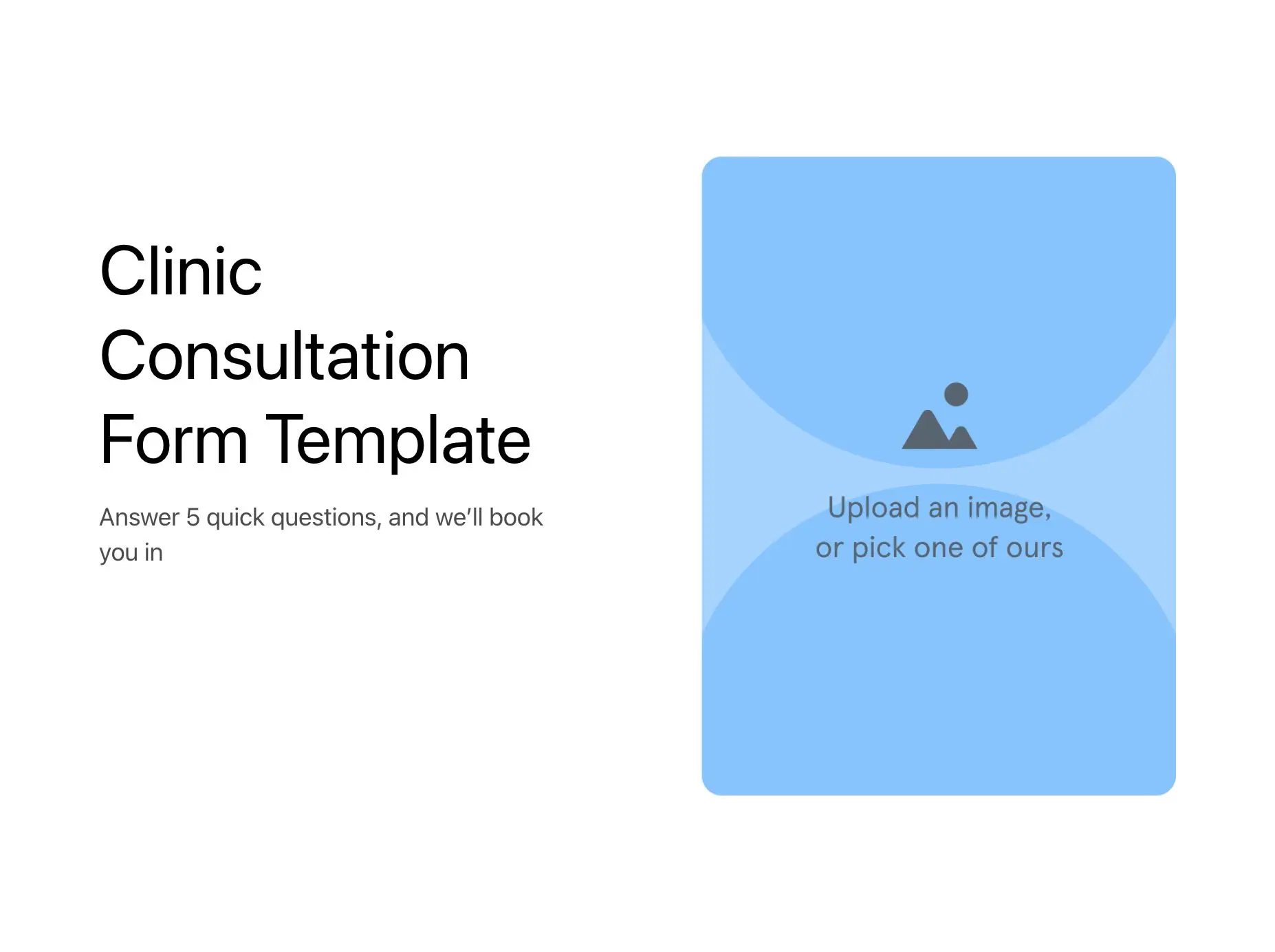 Clinic Consultation Form Template Hero