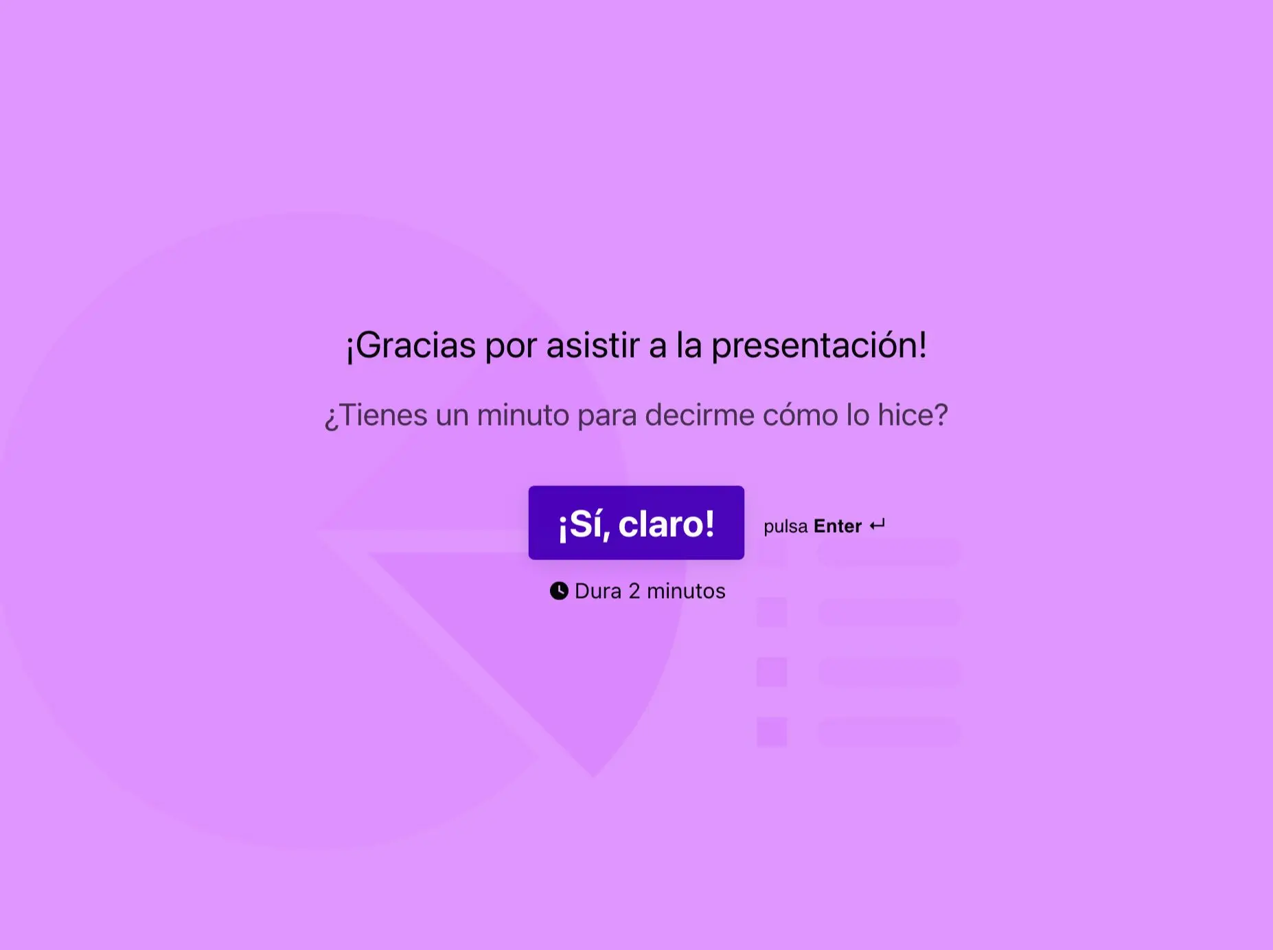 Plantilla de formulario de comentarios sobre presentación Hero