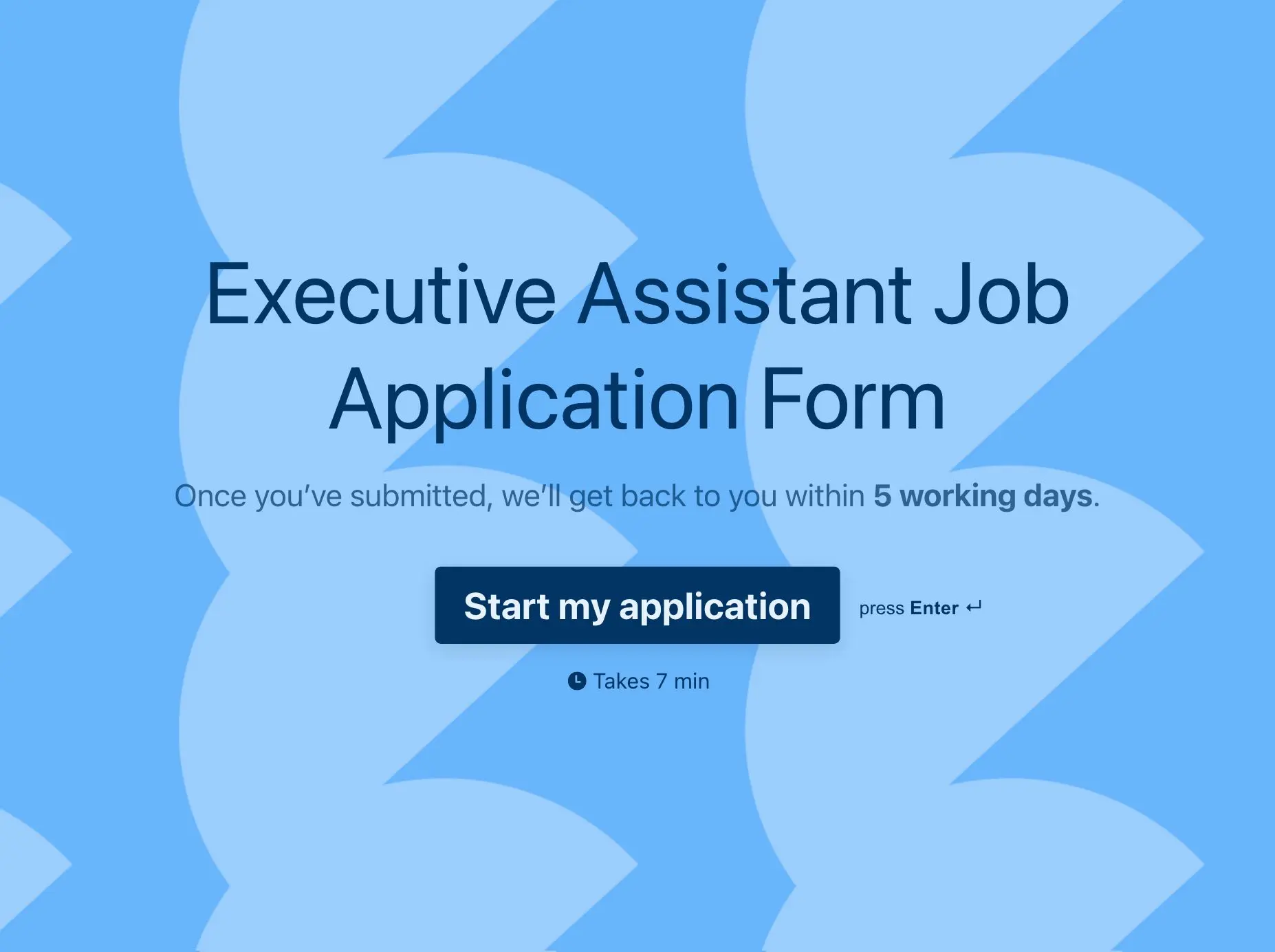 executive-assistant-job-application-form-template