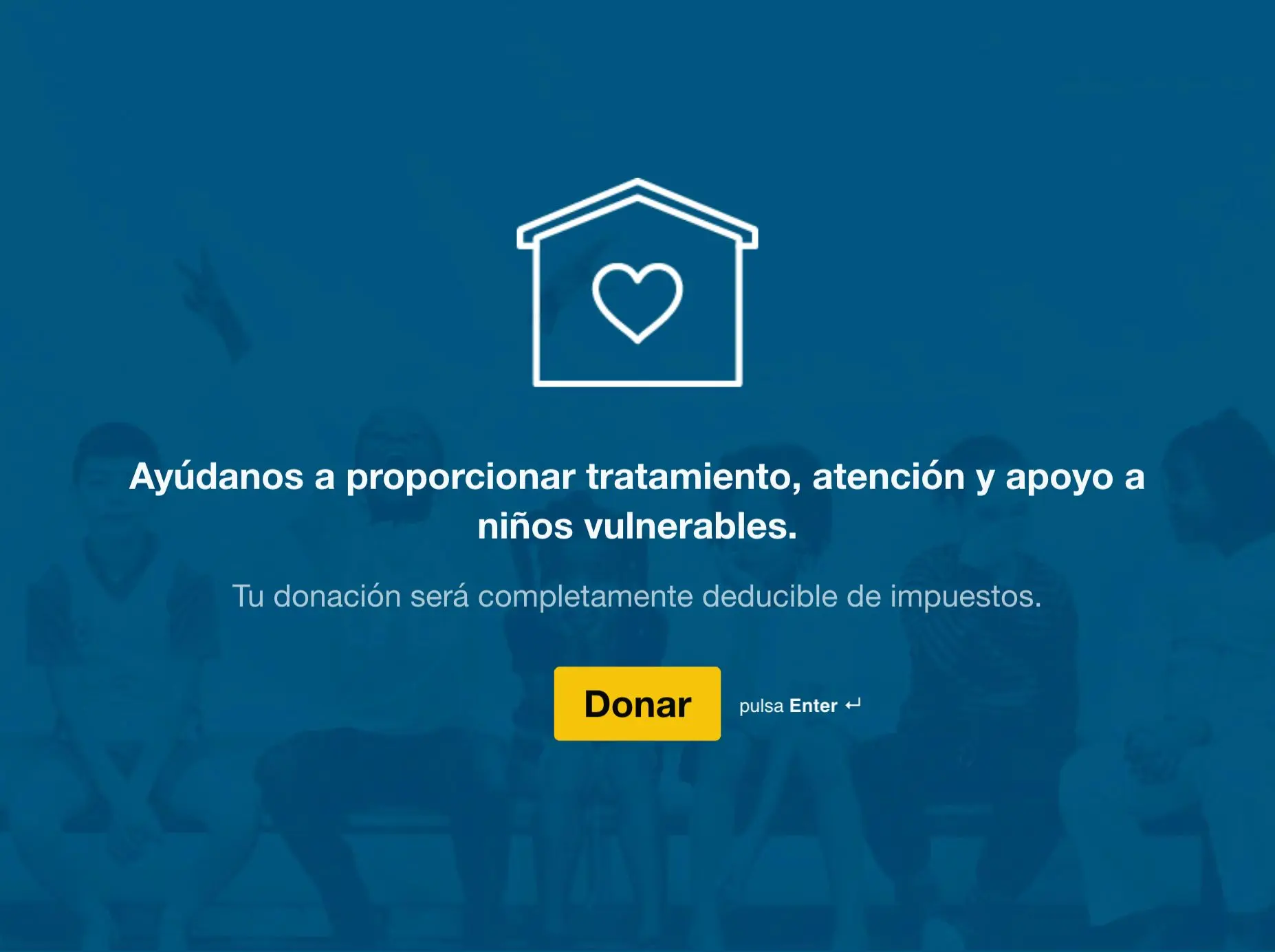 Plantilla de formulario de donación Hero