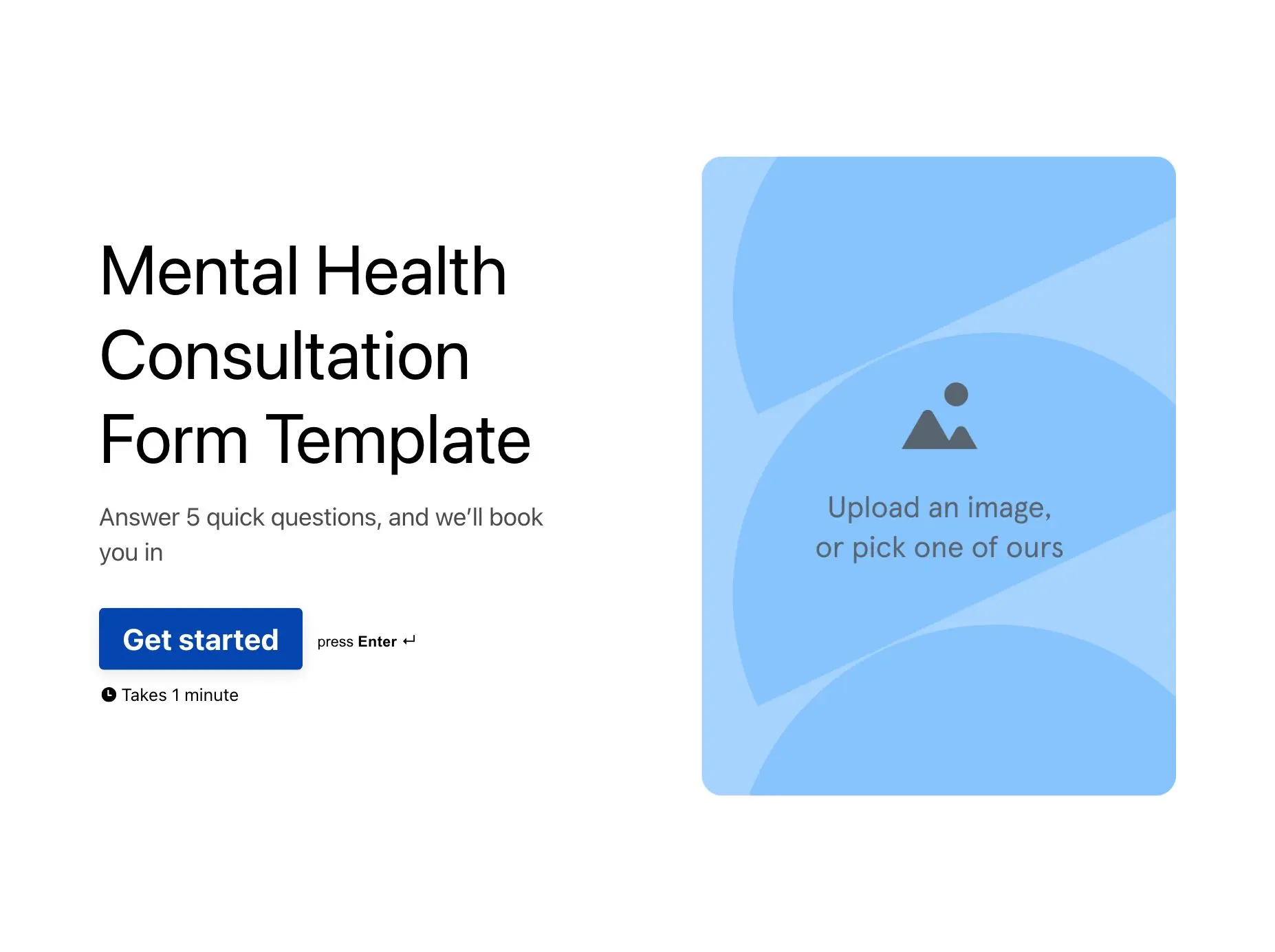 Mental Health Consultation Form Template Hero