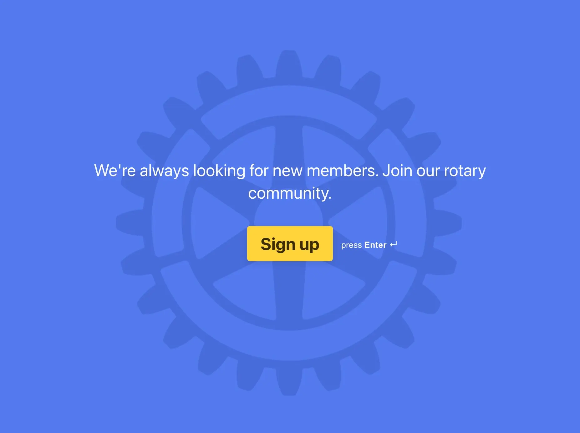 Rotary Membership Form Template Hero