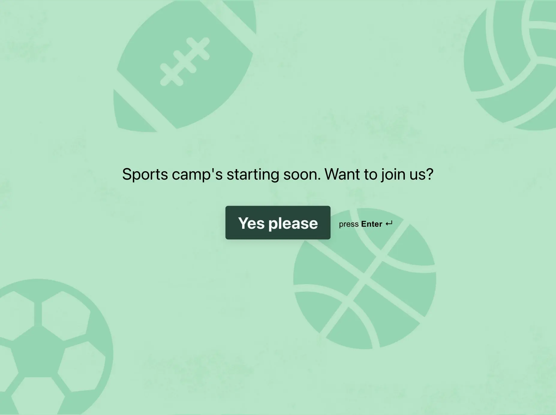 Sports Camp Registration Form Template Hero