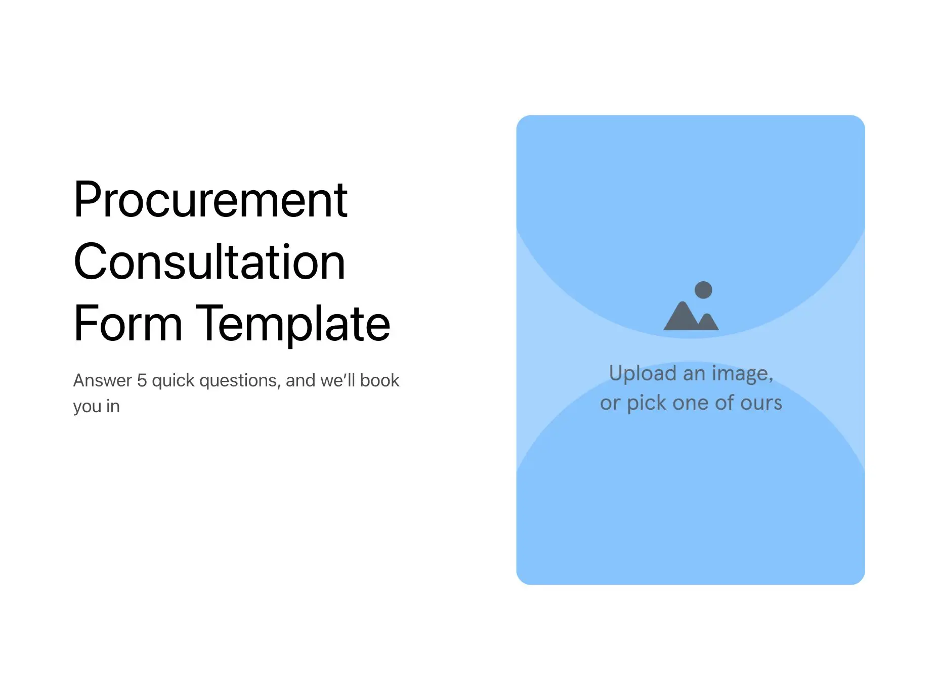 Procurement Consultation Form Template Hero