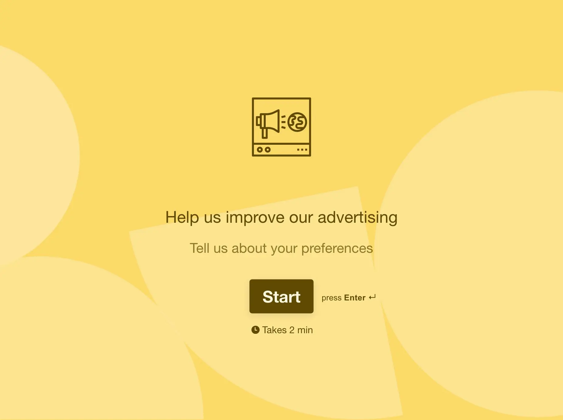 Advertising Effectiveness Survey Template Hero