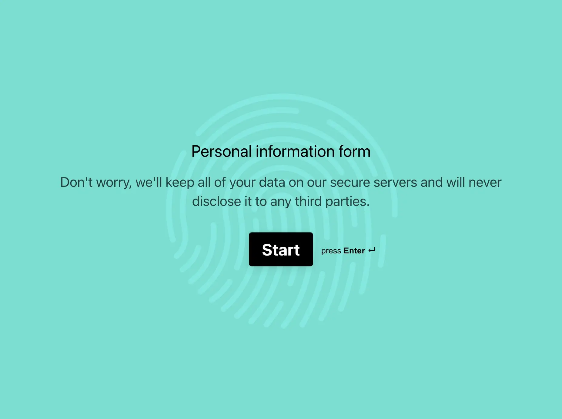 free-personal-information-form-template