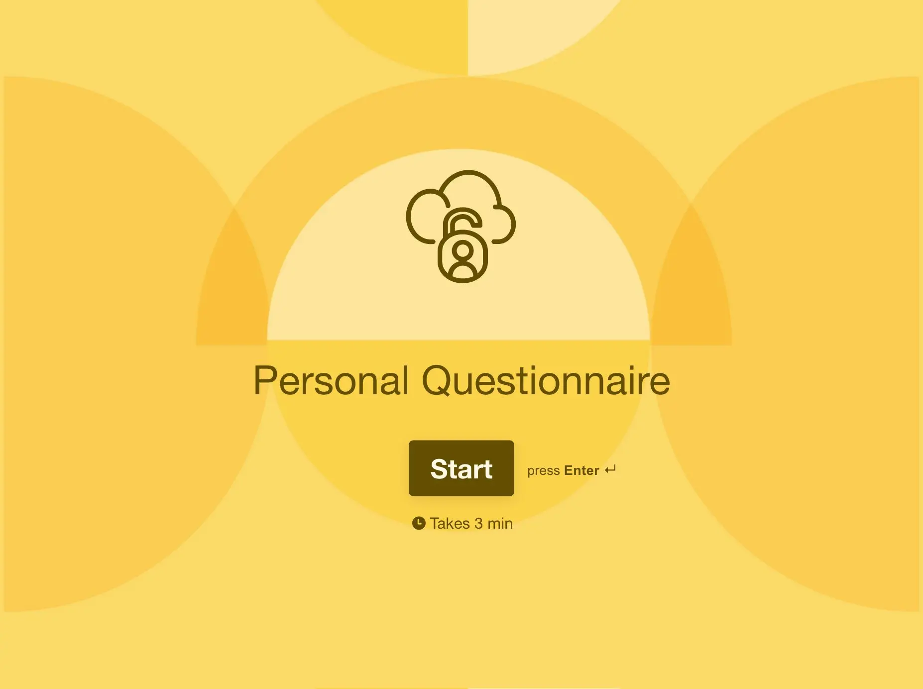 Personal questionnaire template Hero