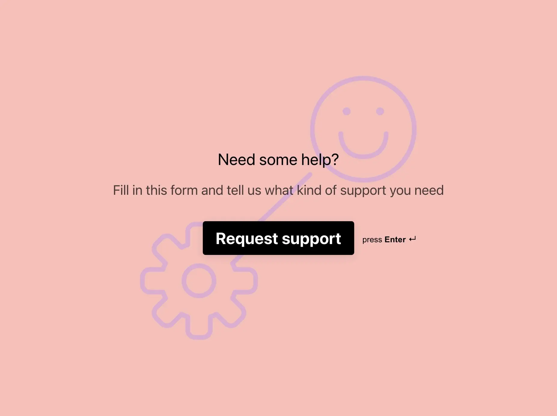 Support Request Form Template Hero