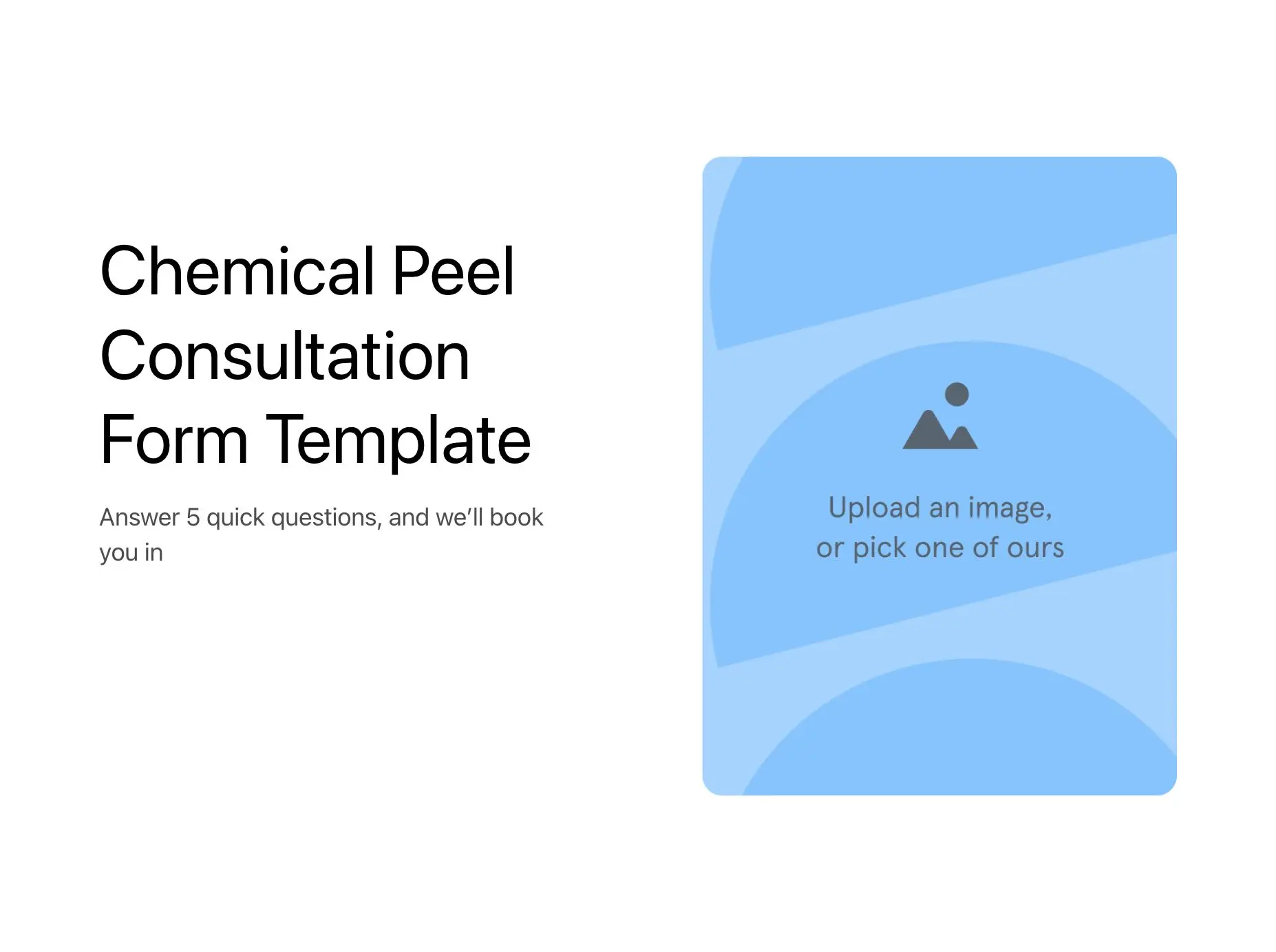 Chemical Peel Consultation Form Template Hero
