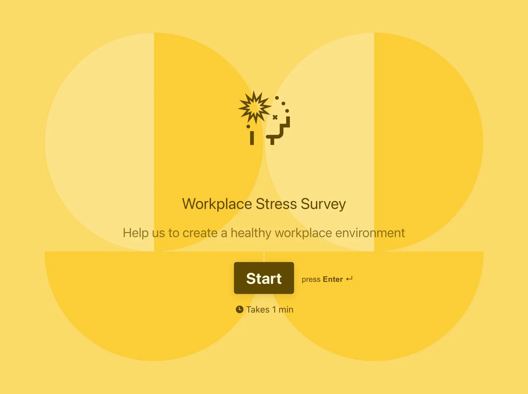 Workplace Stress Survey Template Hero