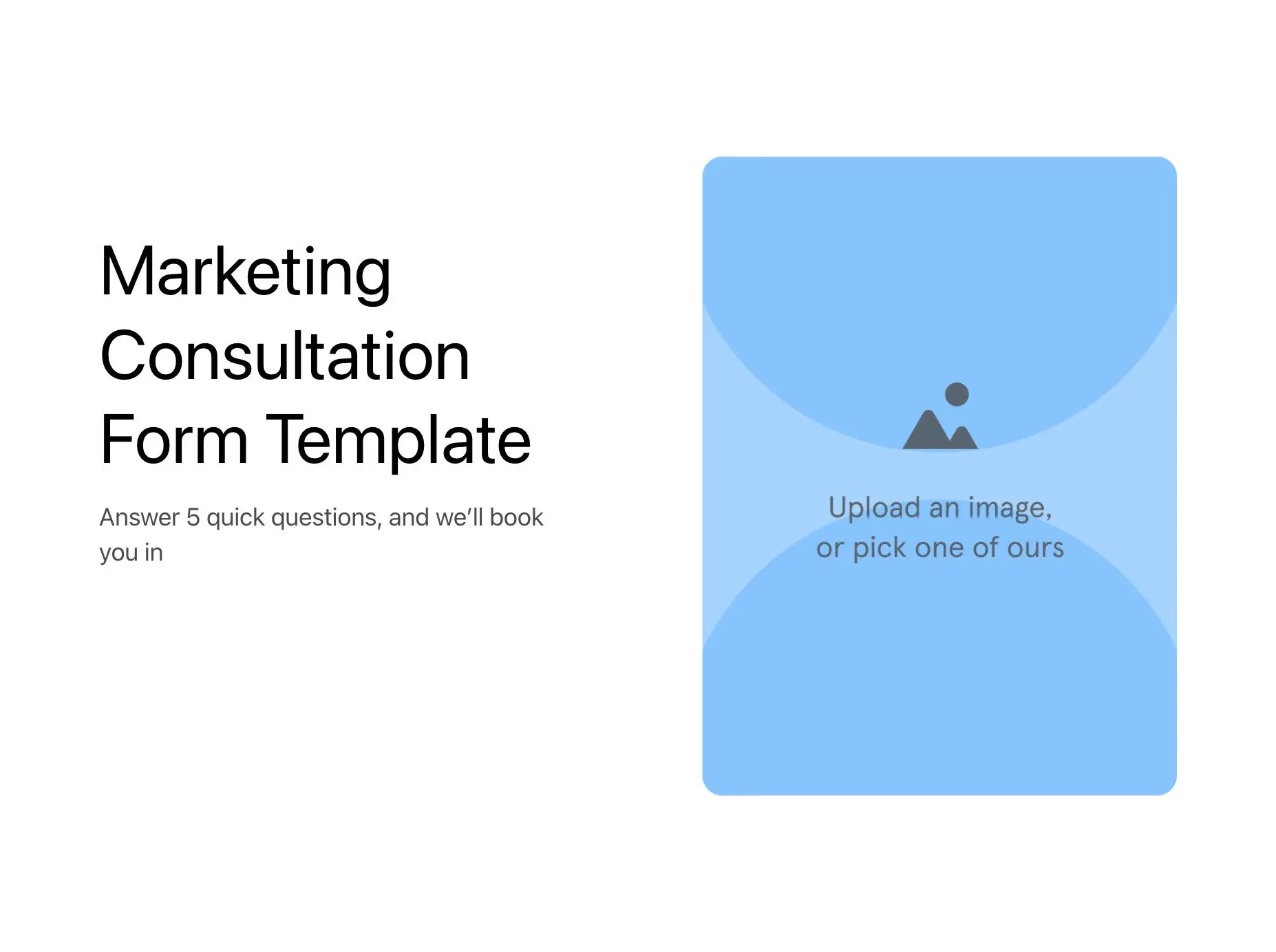Marketing Consultation Form Template Hero