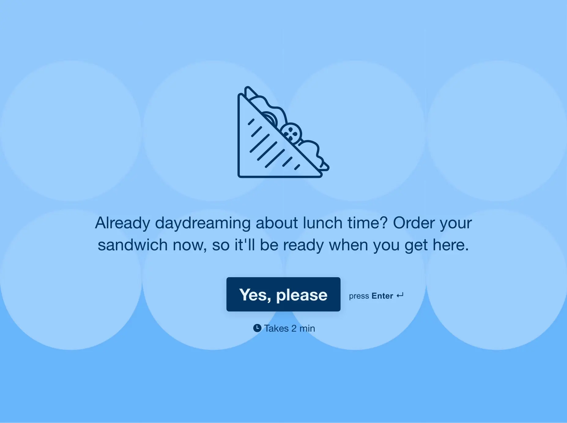 Sandwich Order Form Template Hero