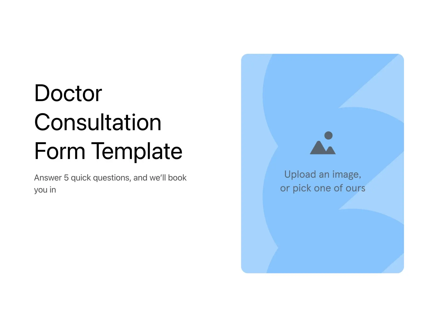 Doctor Consultation Form Template Hero