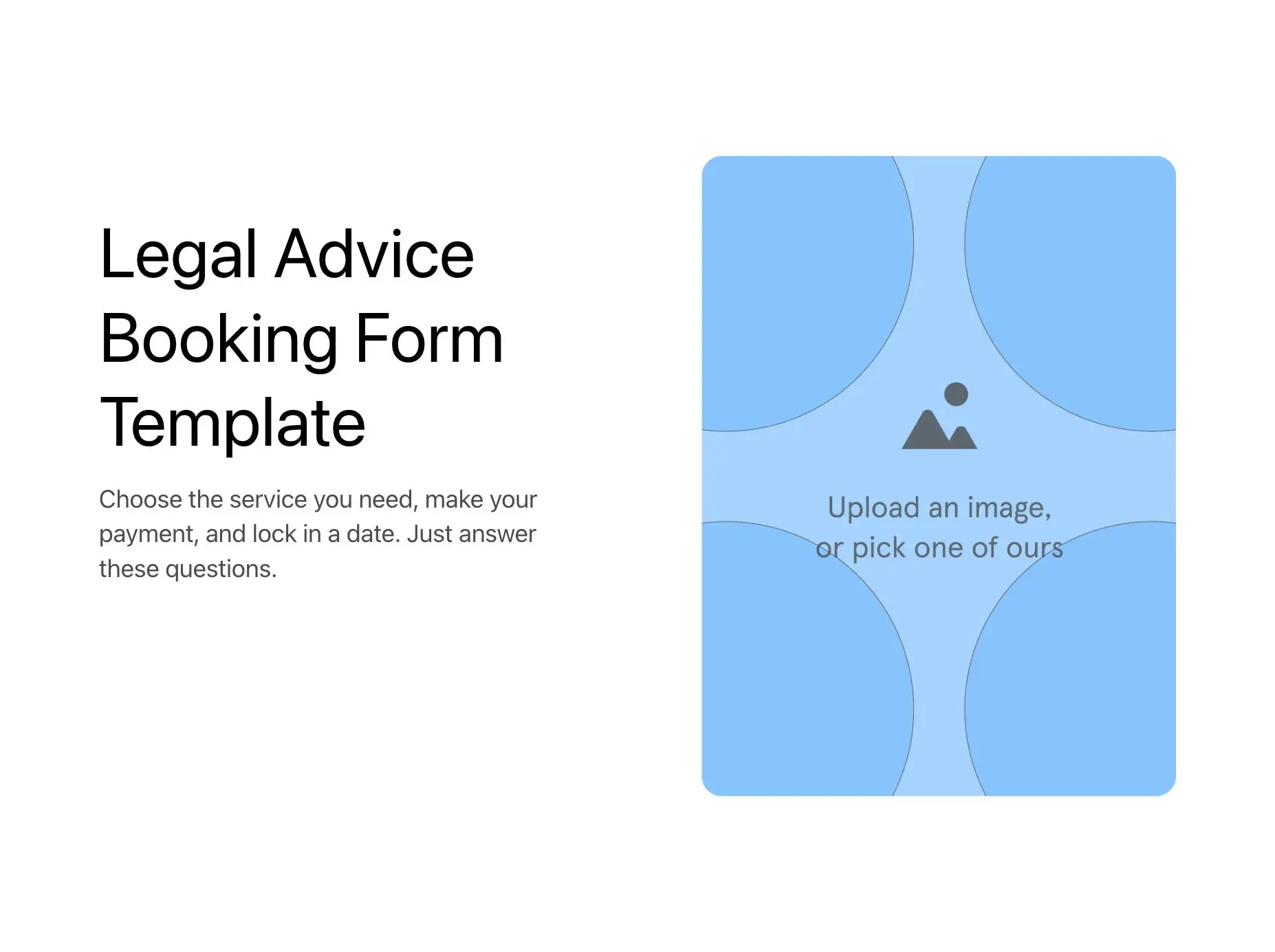Legal Advice Booking Form Template Hero