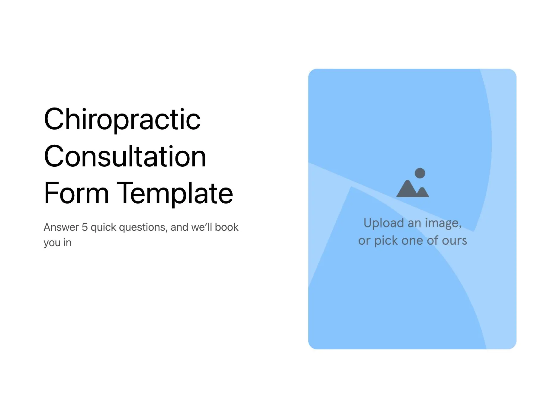 Chiropractic Consultation Form Template Hero