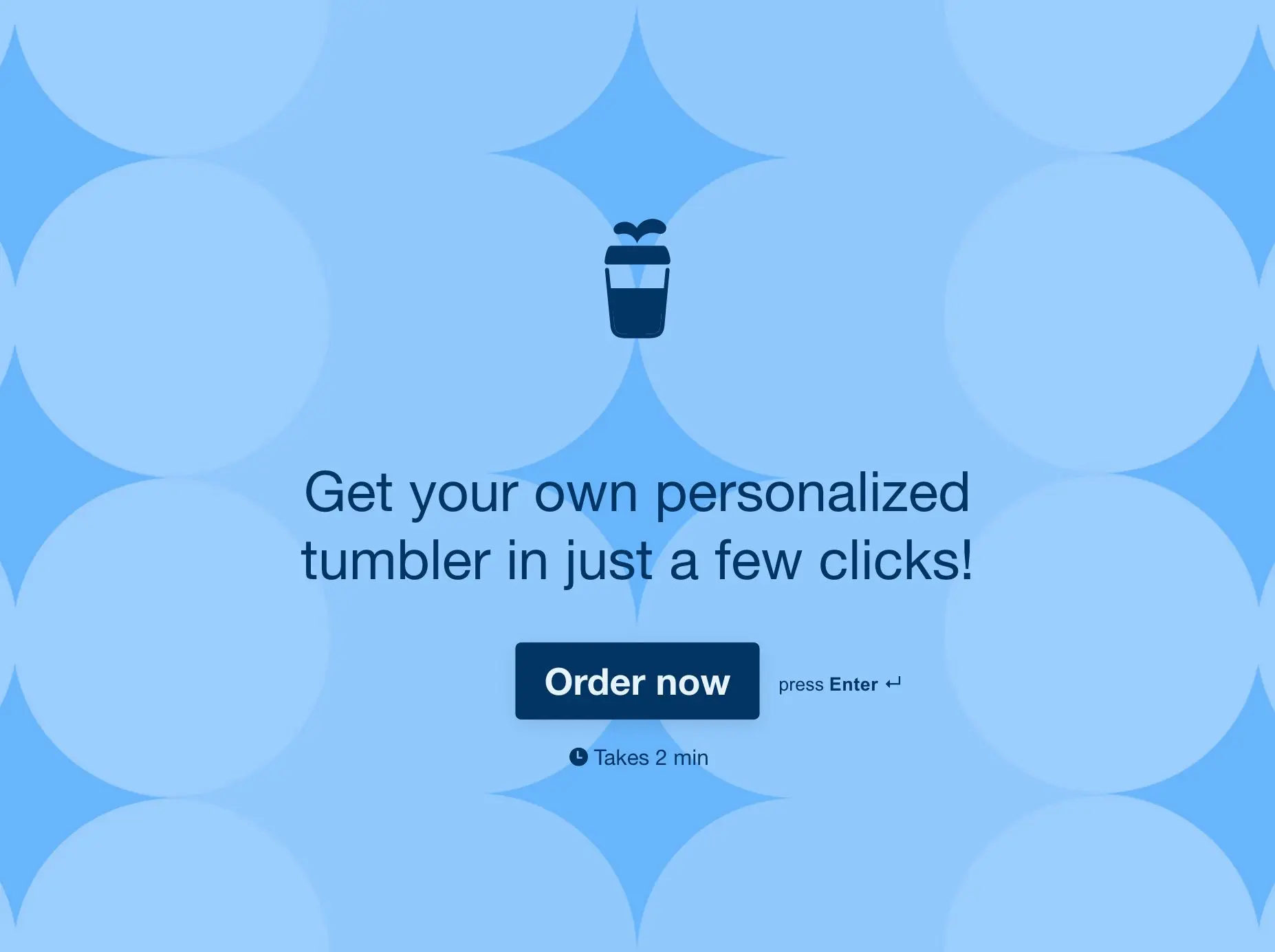 Tumbler Order Form Template