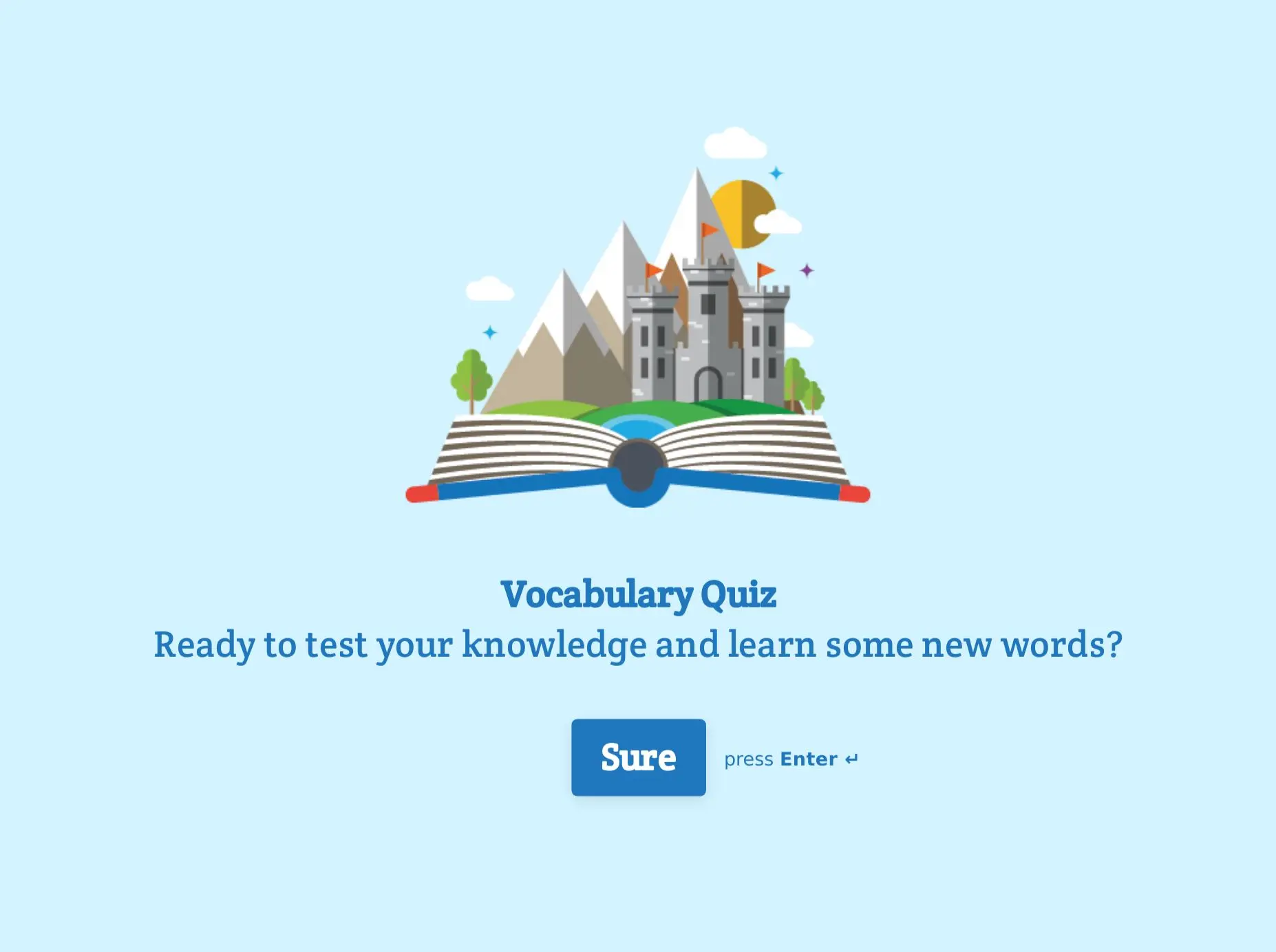 Vocabulary Quiz Template Hero