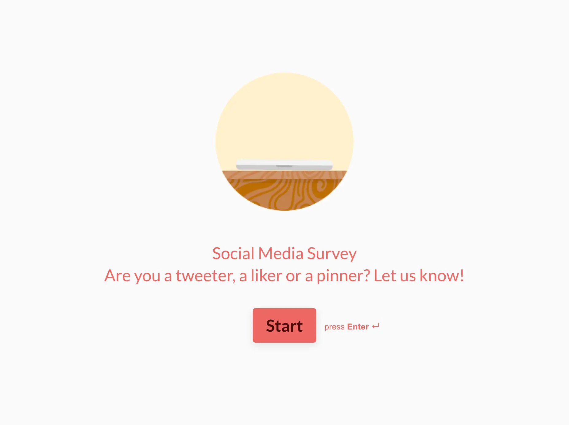 Social Media Survey Template Hero