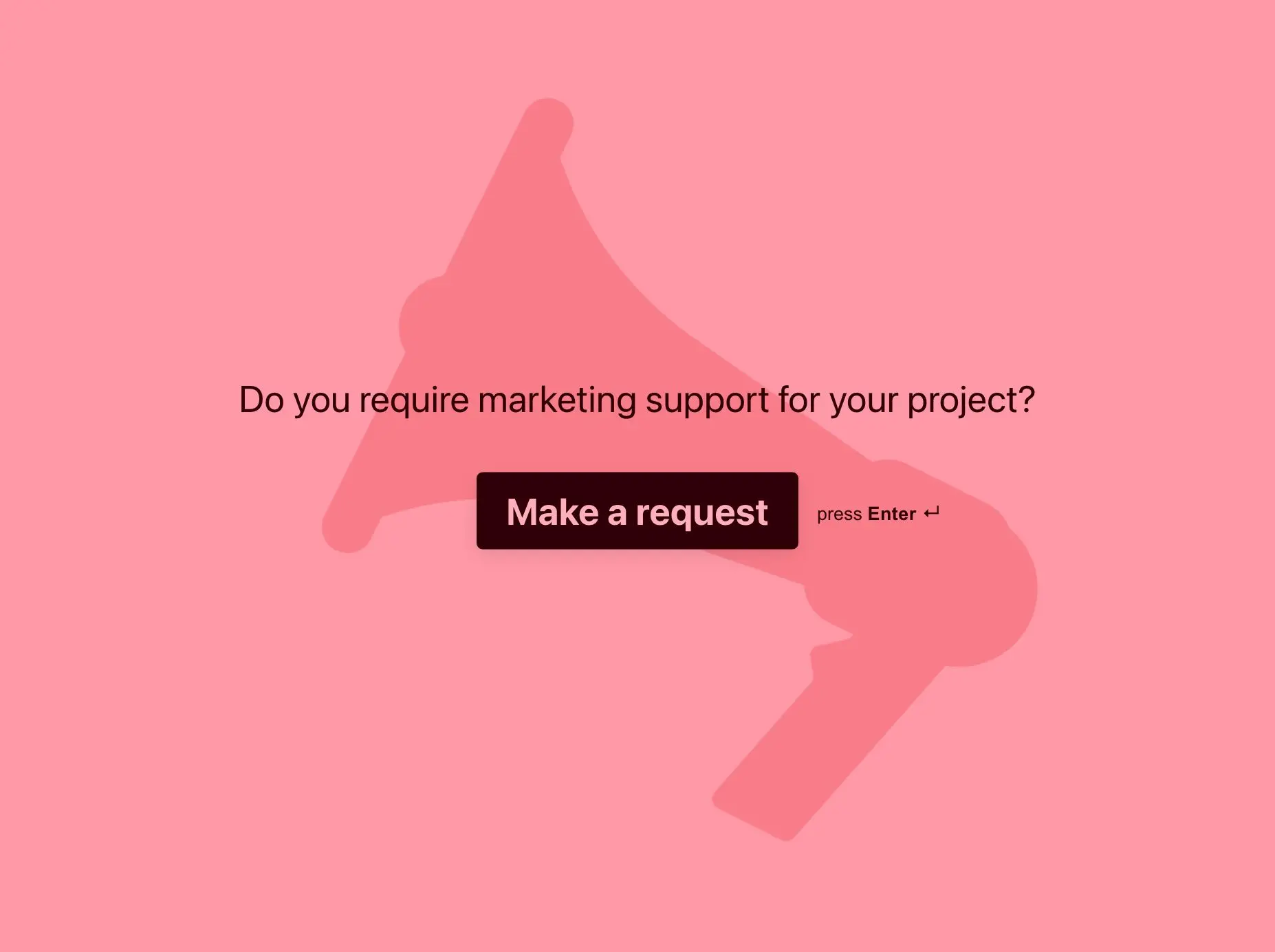 Marketing Request Form Template Hero