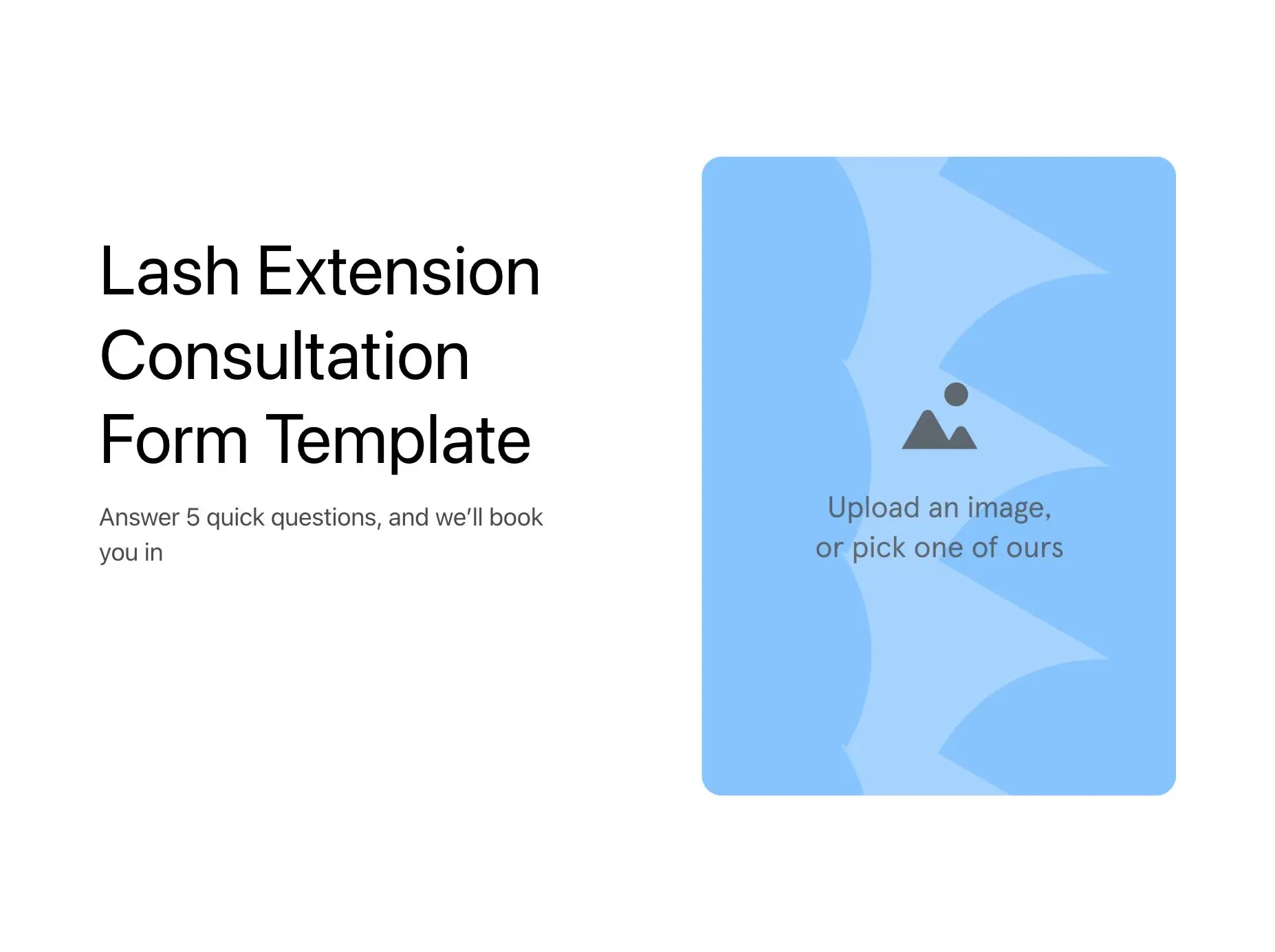 Lash Extension Consultation Form Template Hero
