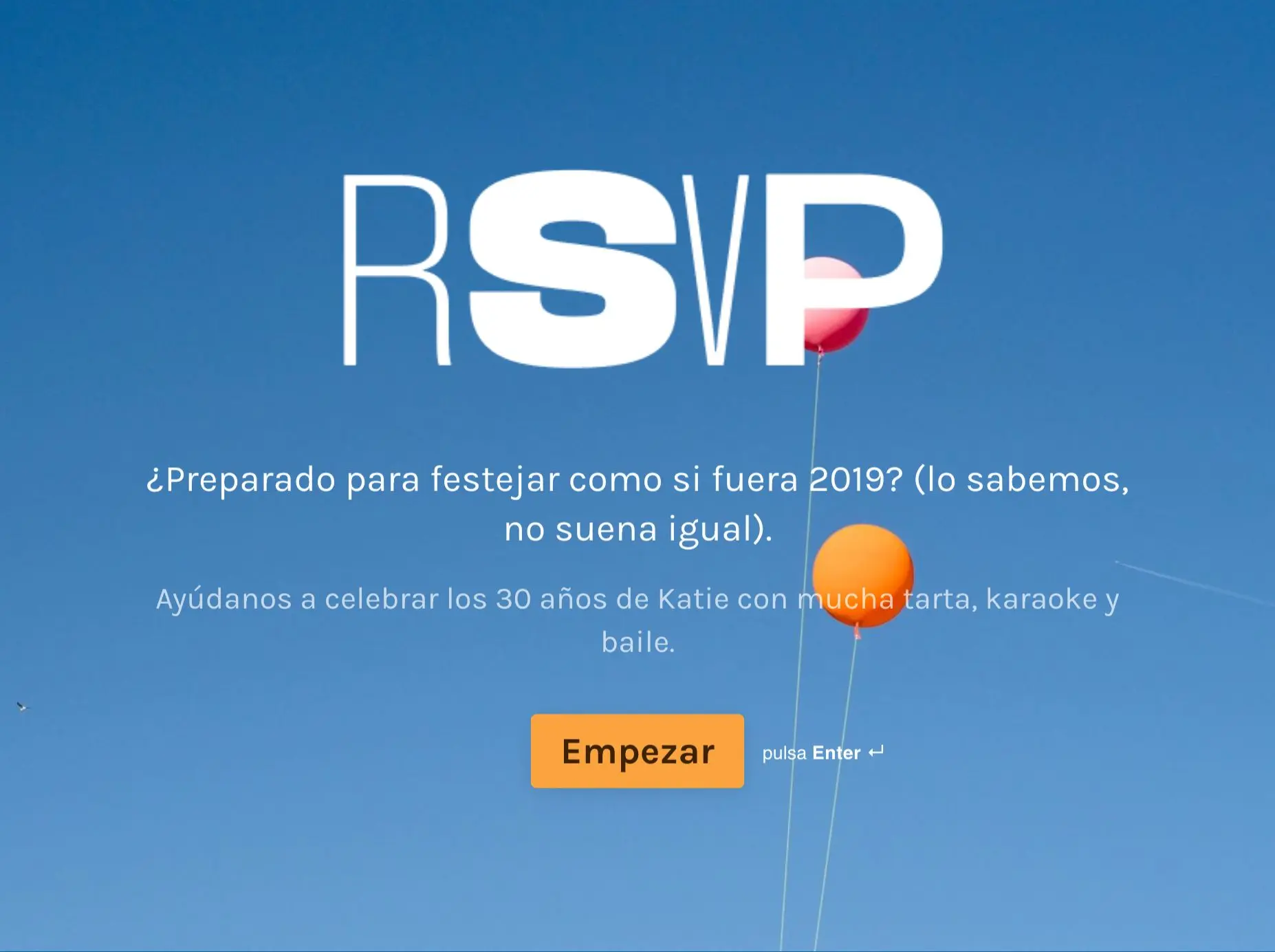 Plantilla de formulario de confirmación de asistencia RSVP Hero