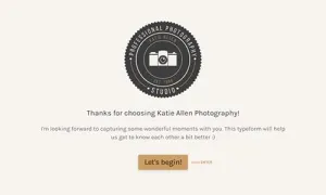 Photography Booking Form Template