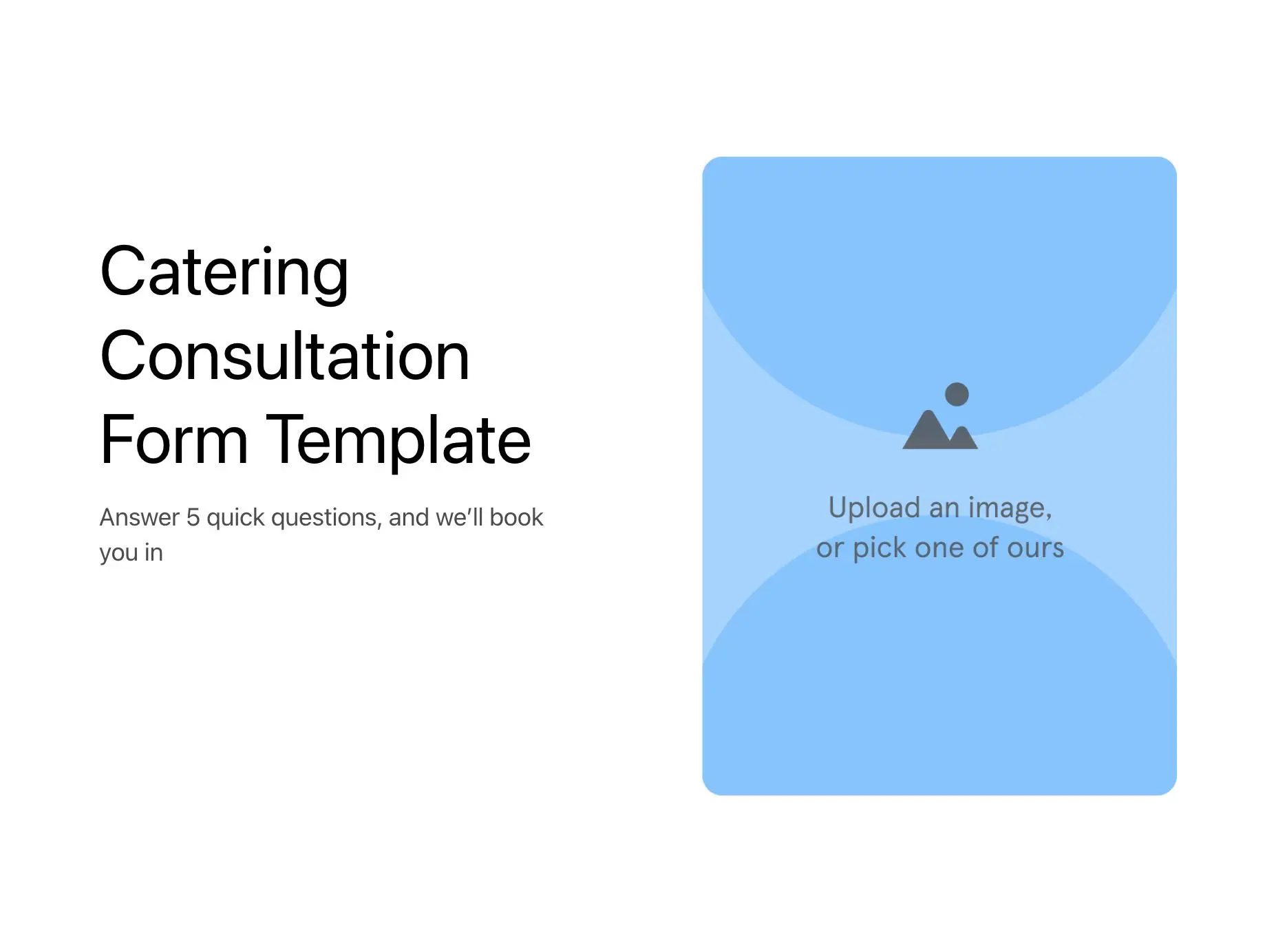 Catering Consultation Form Template Hero