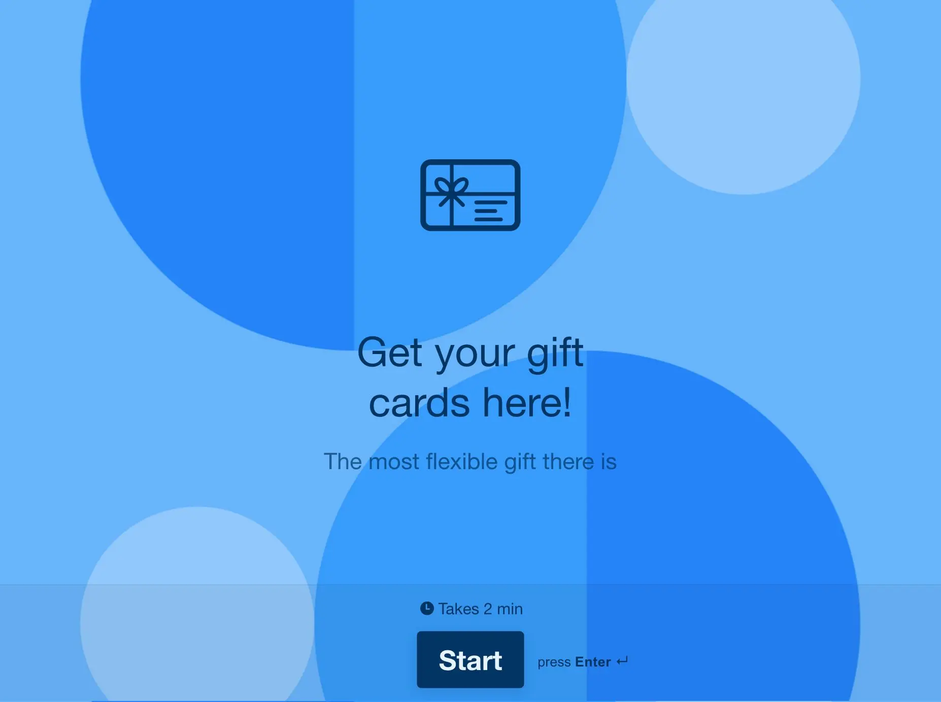 Gift Card Order Form Template Hero