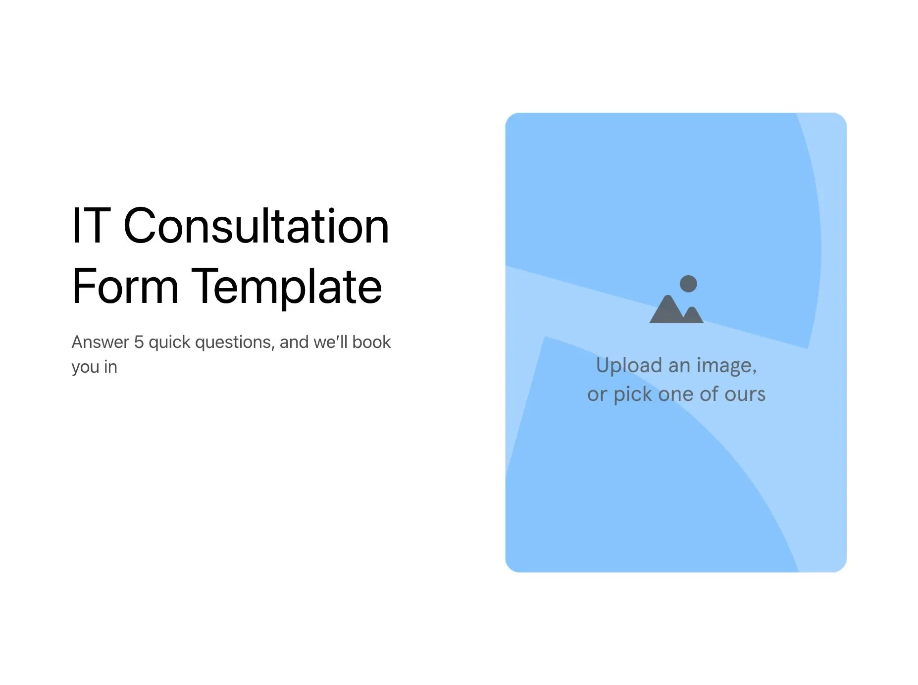 IT Consultation Form Template Hero