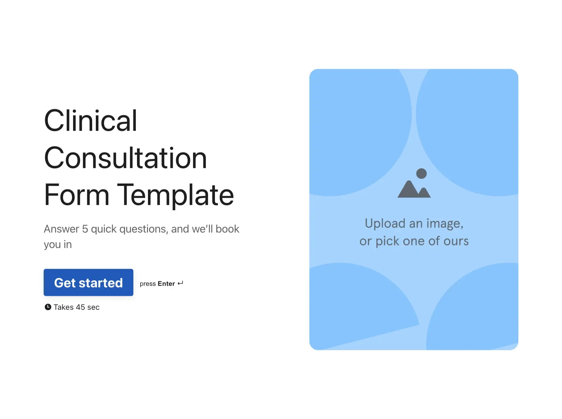 Clinical Consultation Form Template Hero