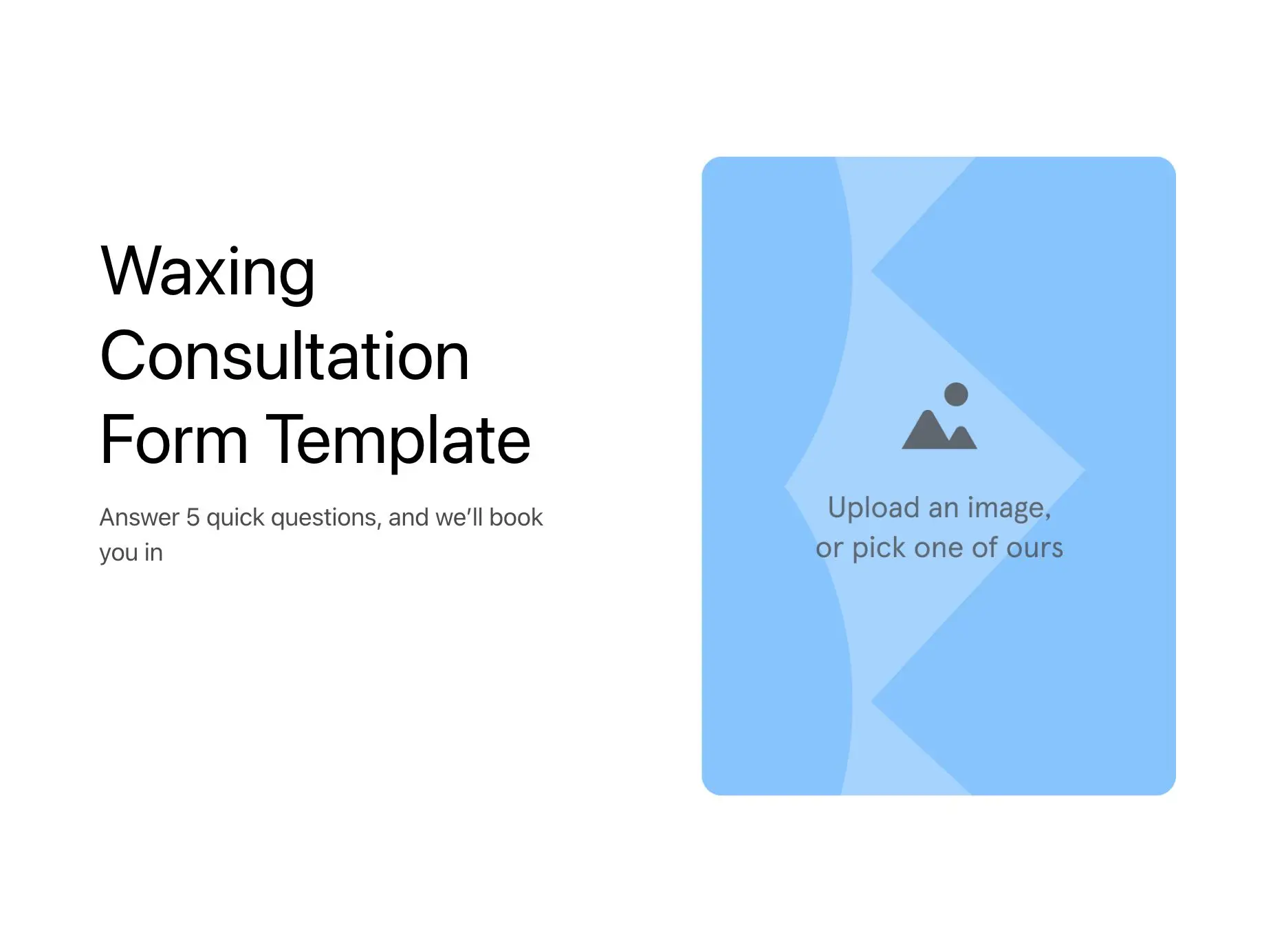 Waxing Consultation Form Template Hero