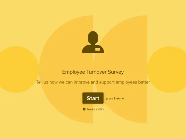 Employee turnover survey template Hero