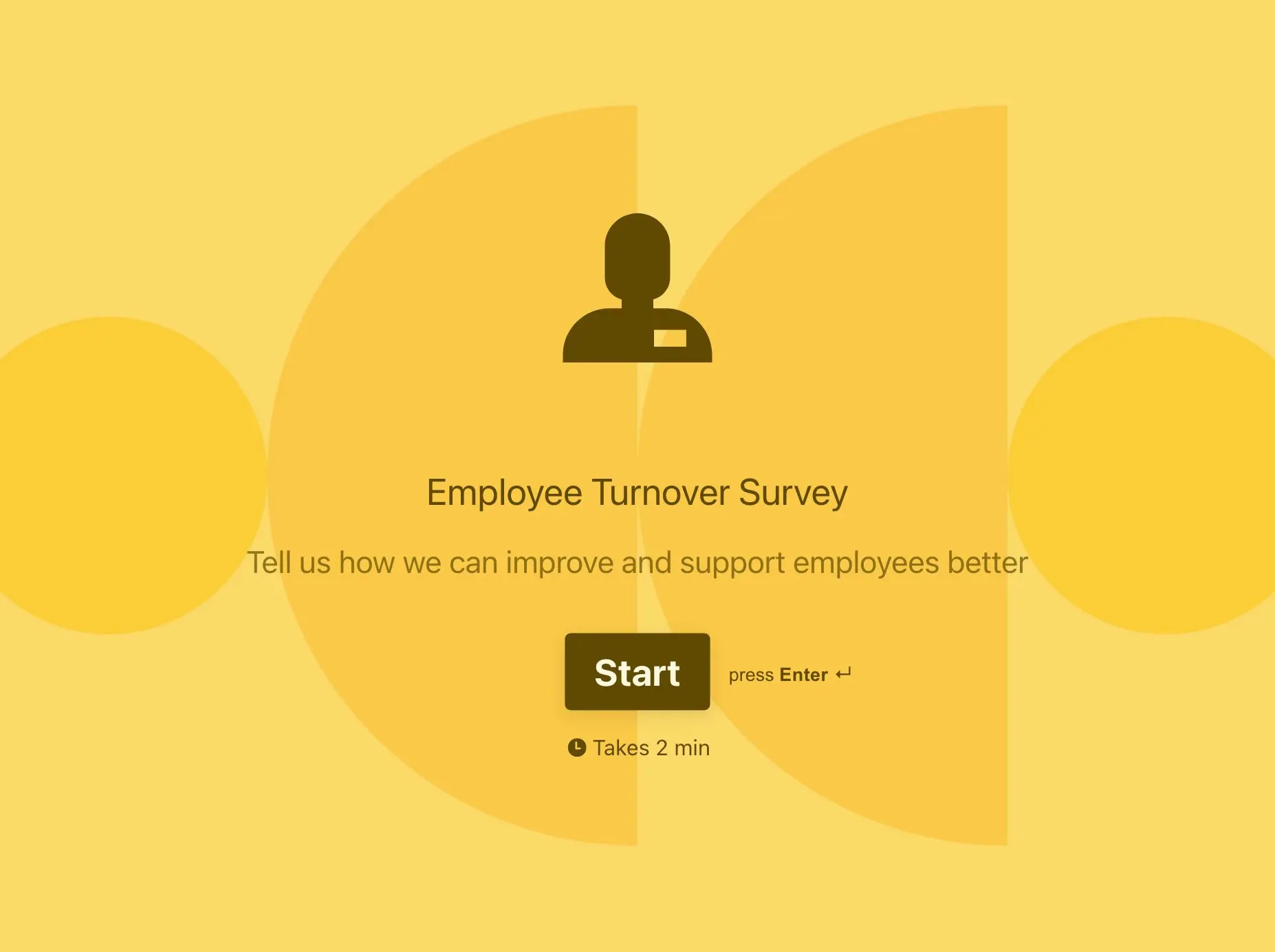 Employee Turnover Survey Template Hero