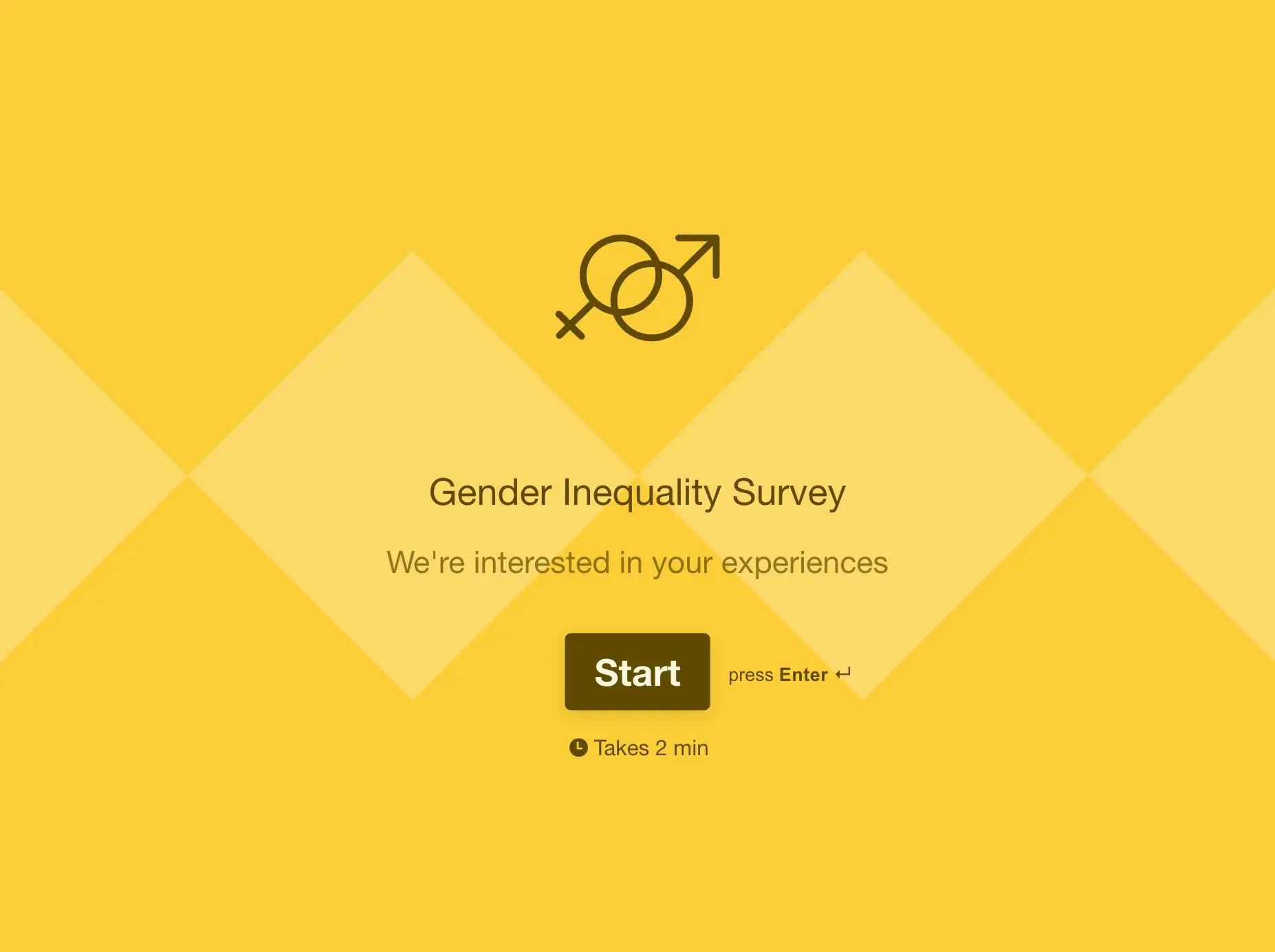 Gender Inequality Survey Template Hero