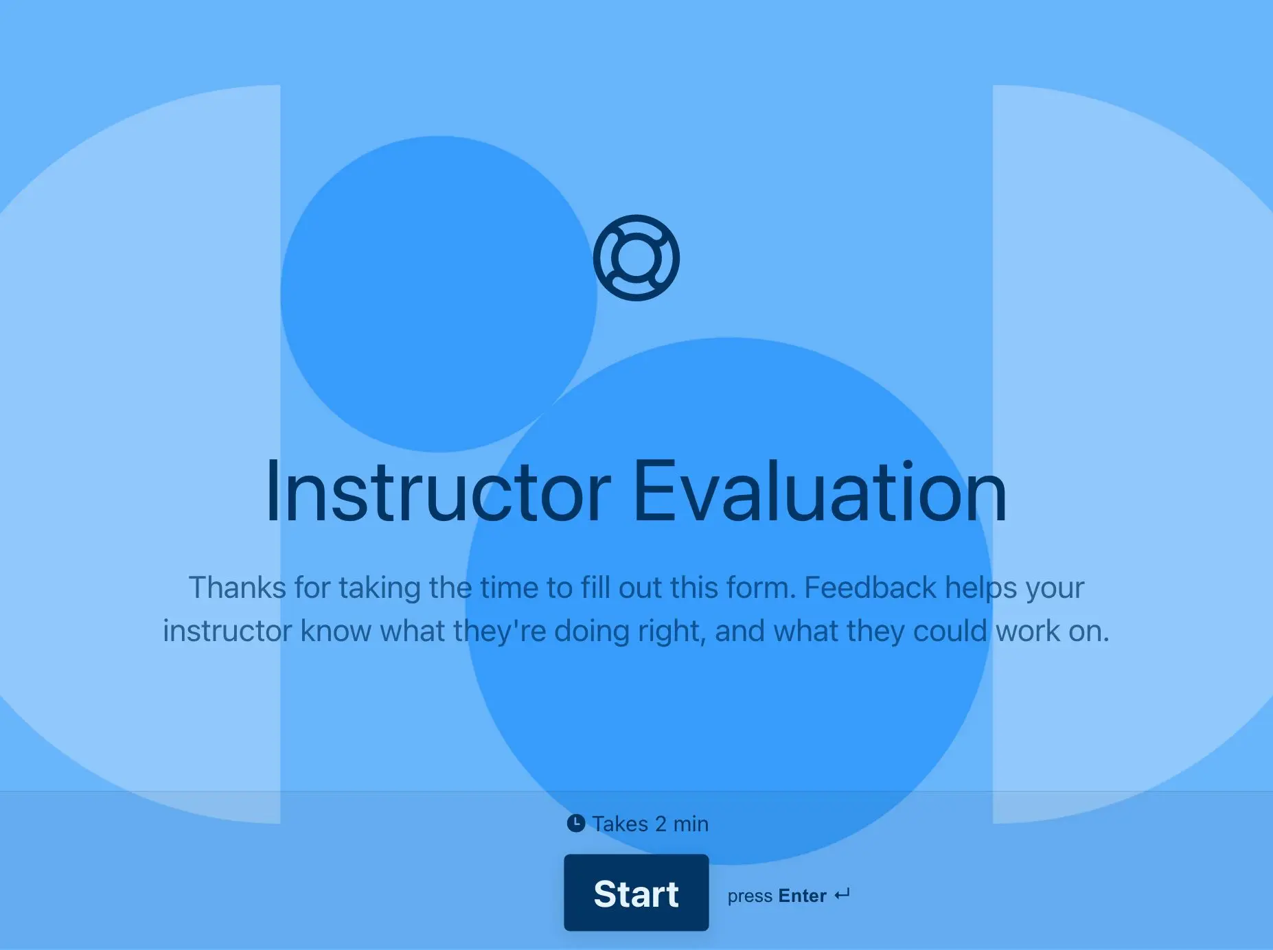Instructor Evaluation Form Template Hero