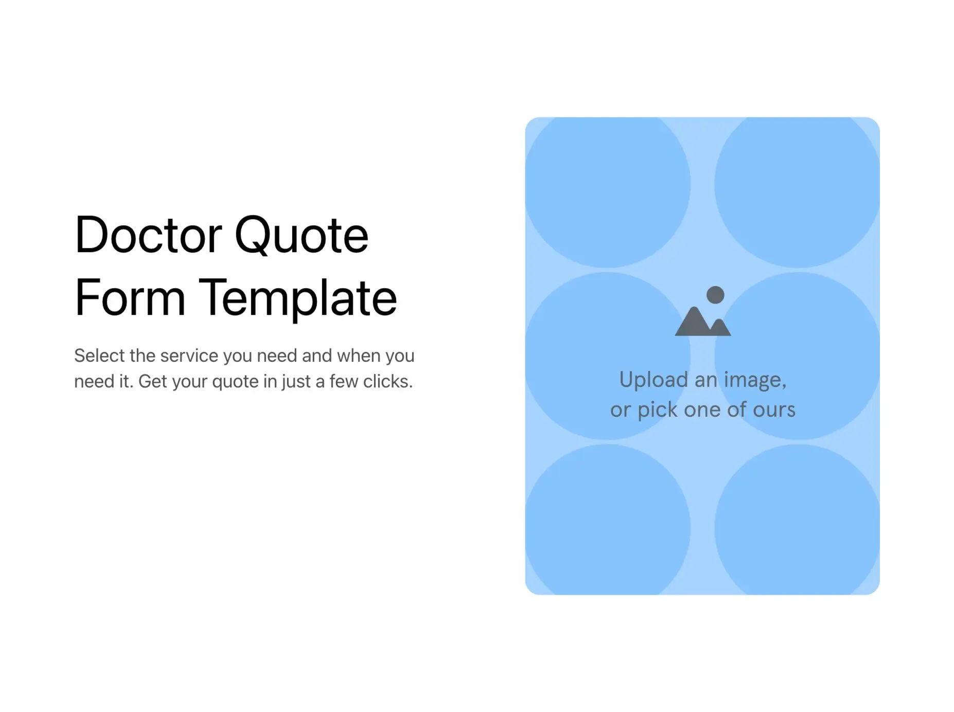 Doctor Quote Form Template Hero
