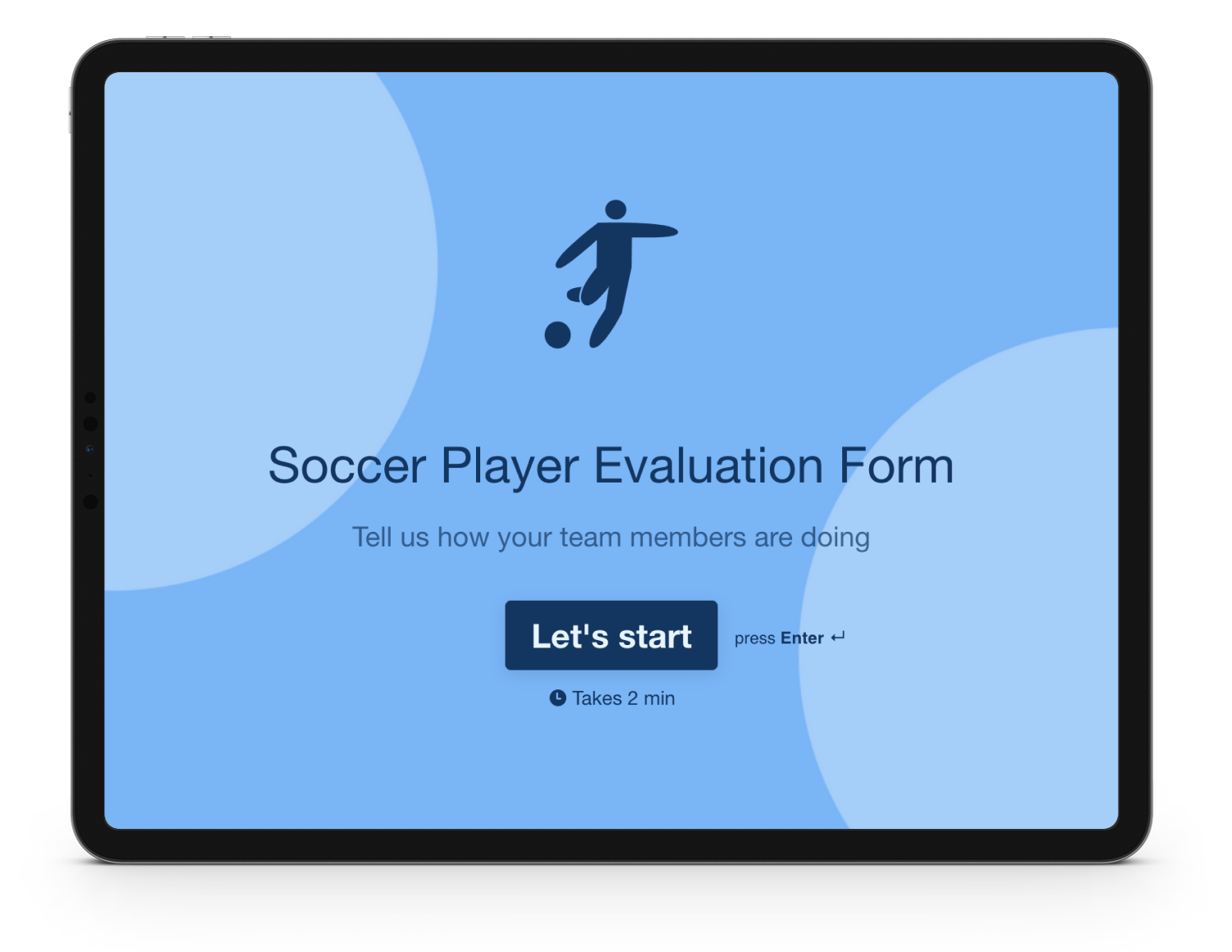 Soccer Player Evaluation Form Template