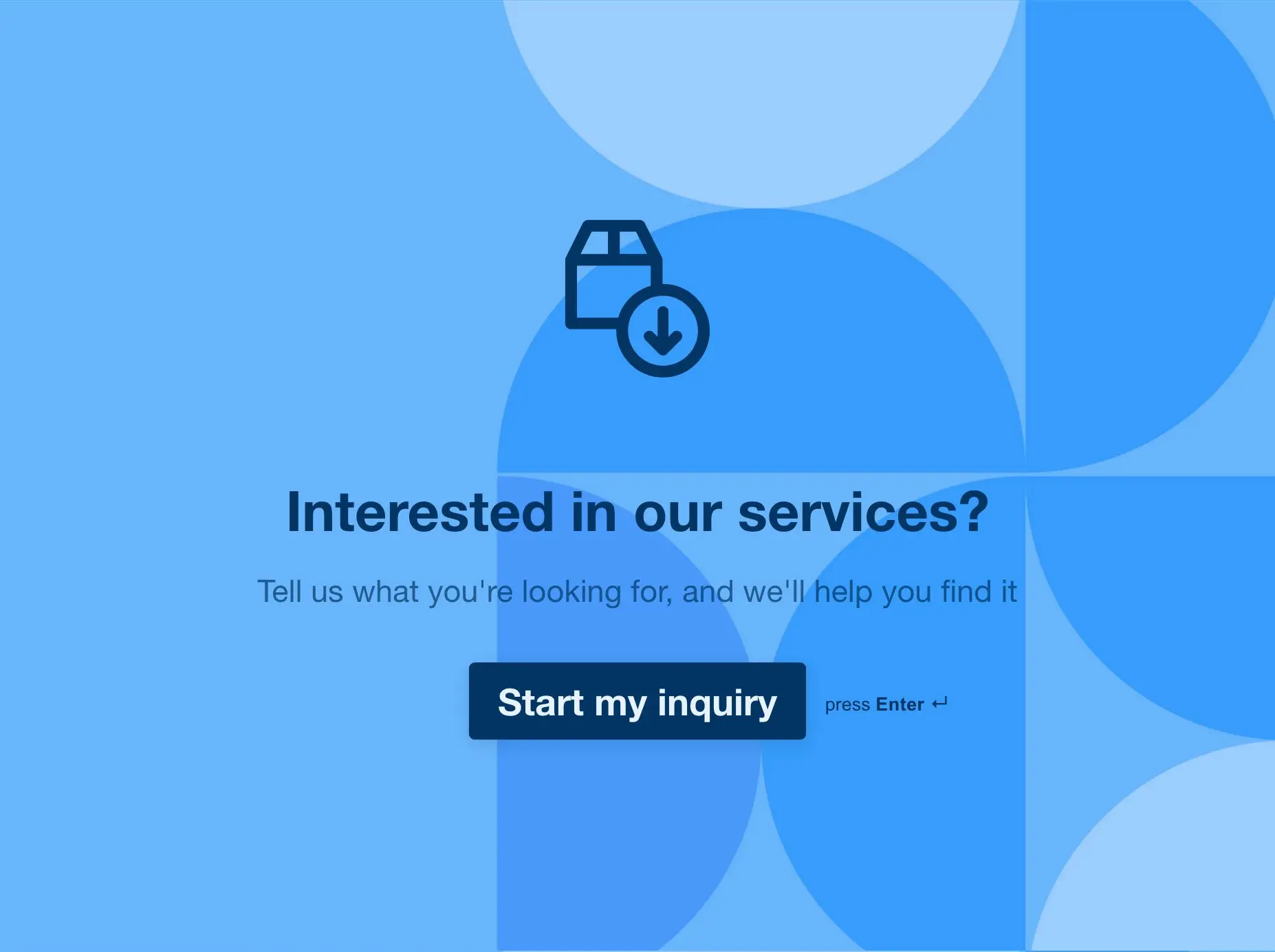 Sales Inquiry Form Template Hero