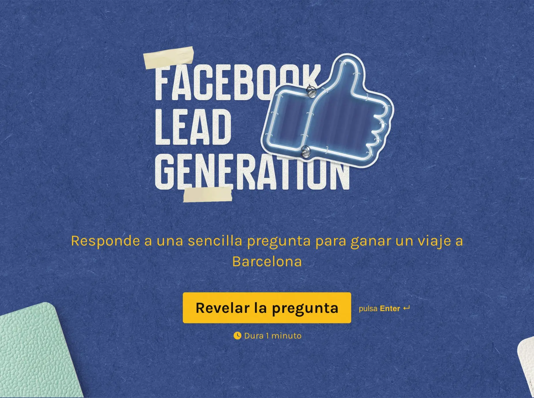 Plantilla de generación de leads de facebook Hero