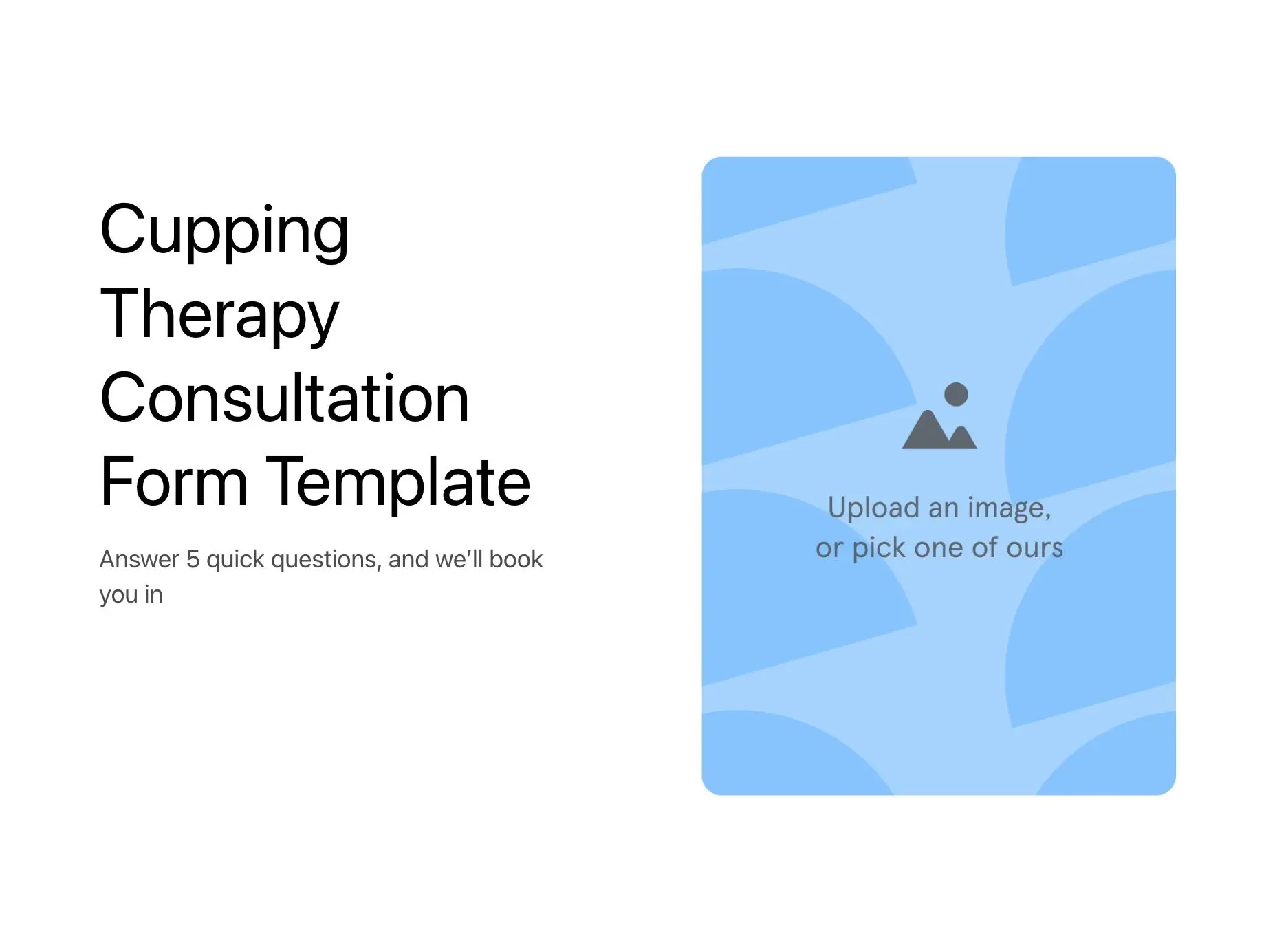 Cupping Therapy Consultation Form Template Hero