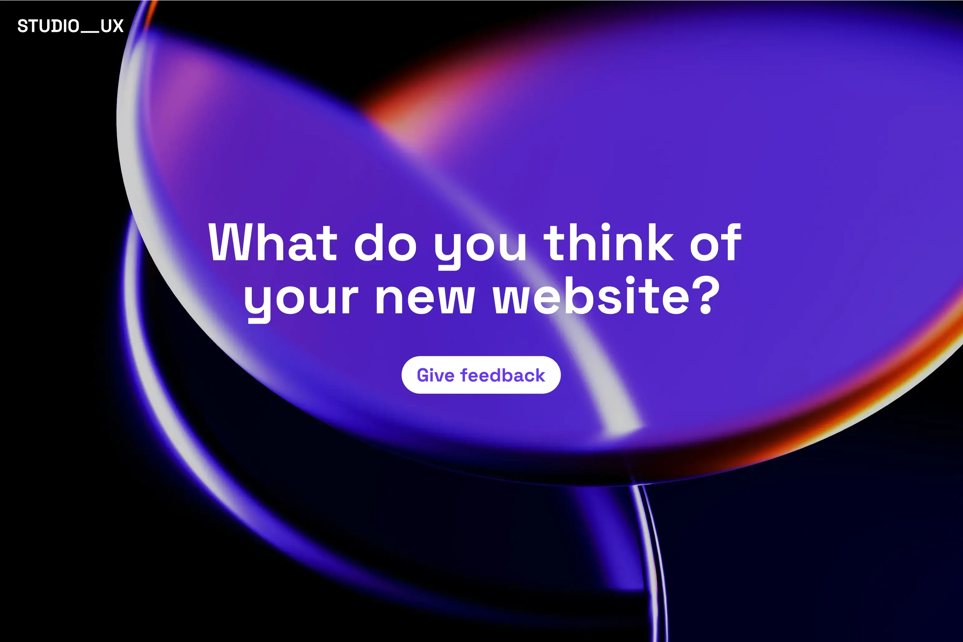 Website design feedback form template Hero