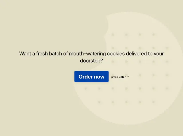 Cookie order form template Hero