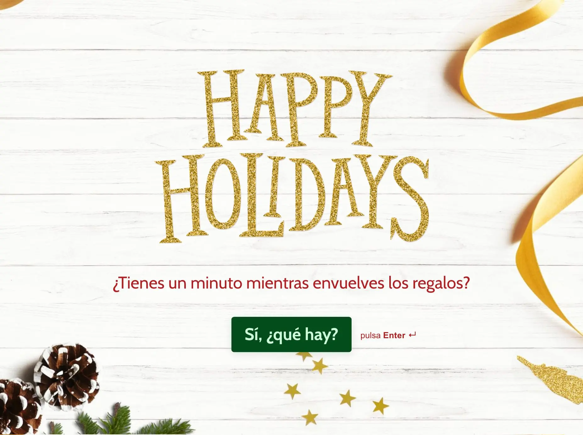 Plantilla de Tarjetas Navideñas Online Hero