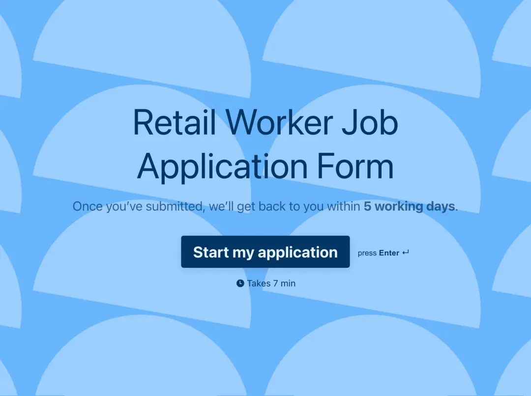 Retail Worker Job Application Form Template 8770