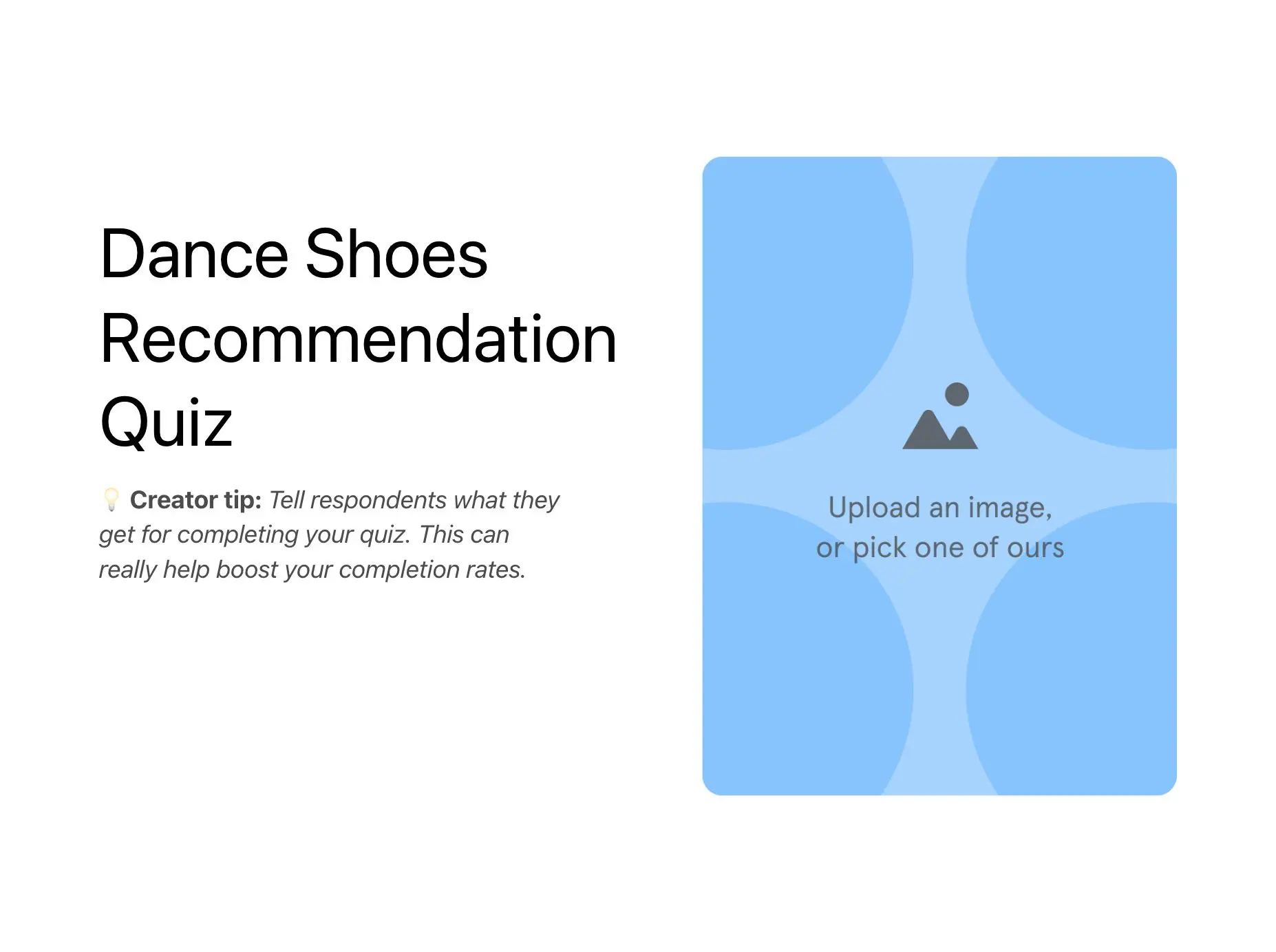 Dance Shoes Recommendation Quiz Template Hero