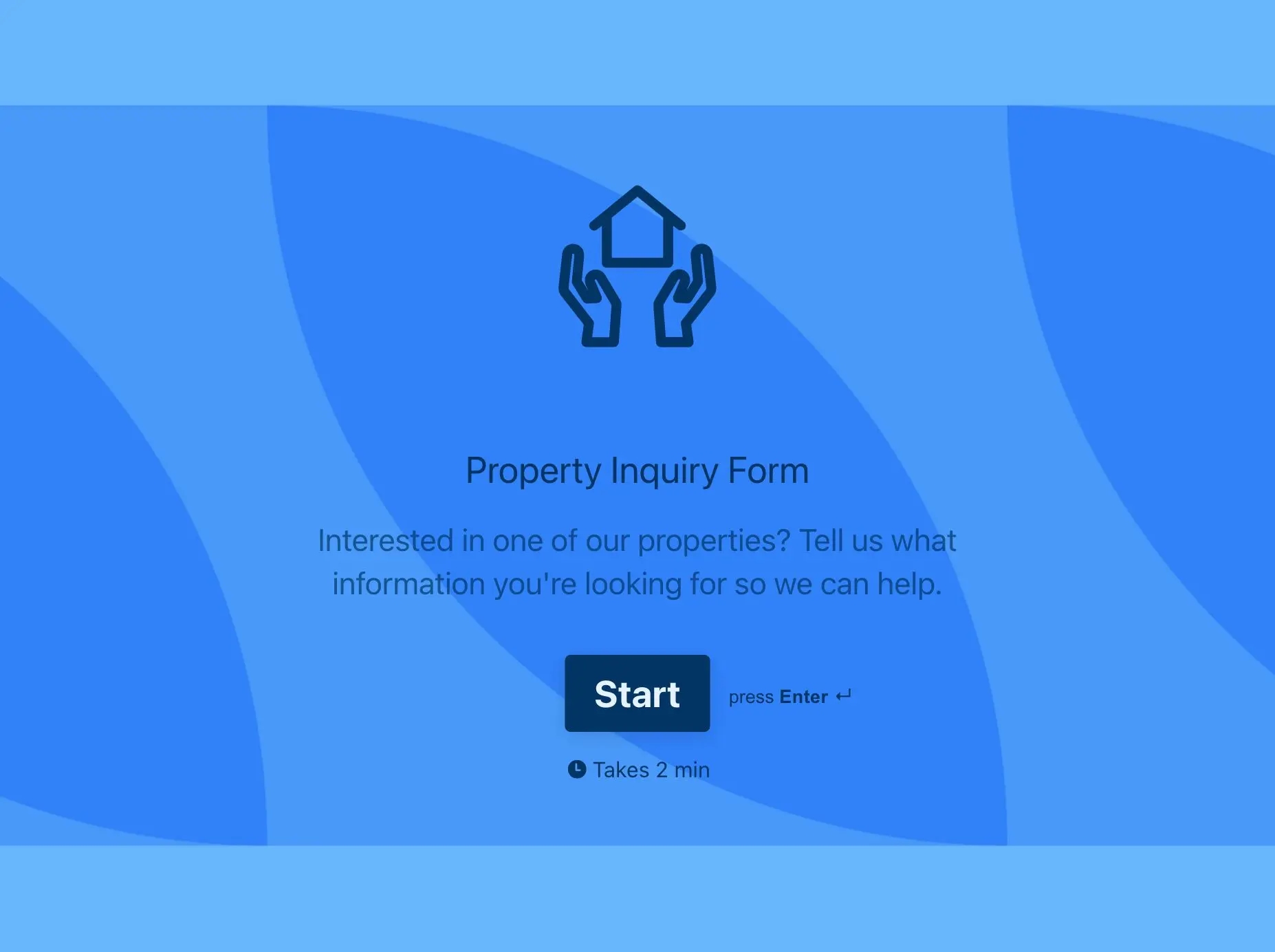 Property Inquiry Form Template Hero