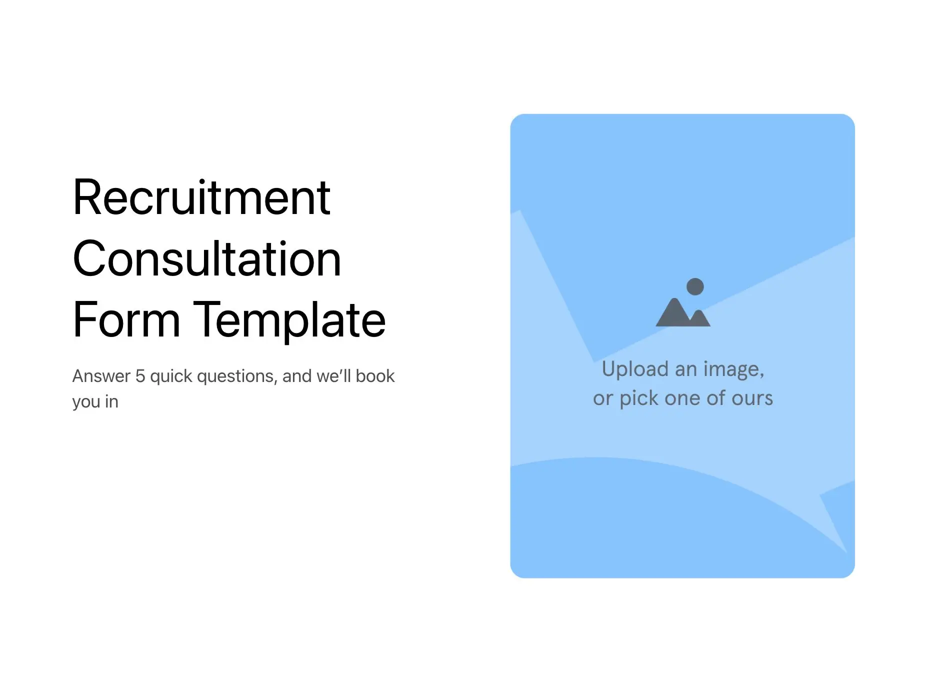 Recruitment Consultation Form Template Hero