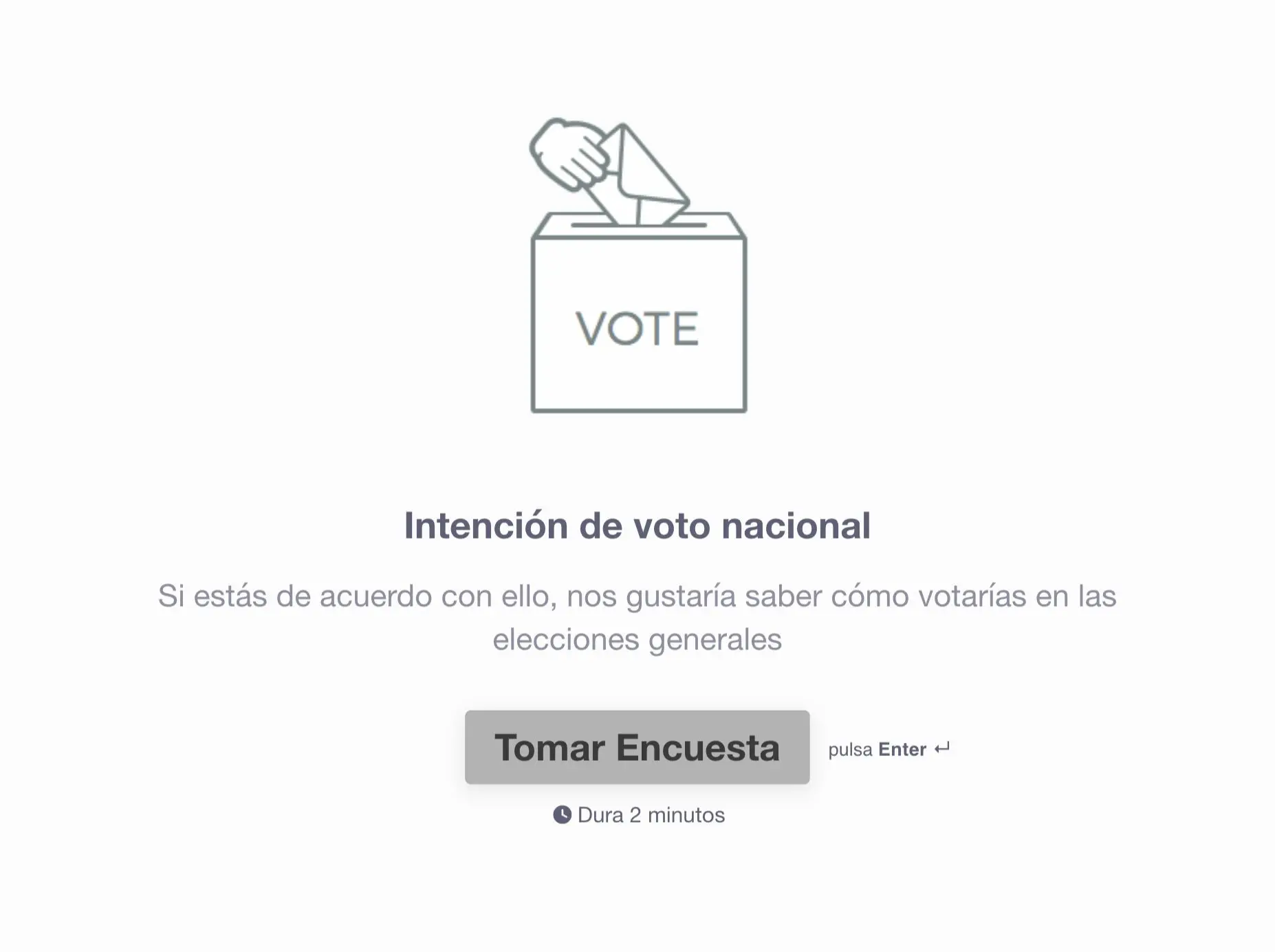 Plantilla de encuesta electoral Hero