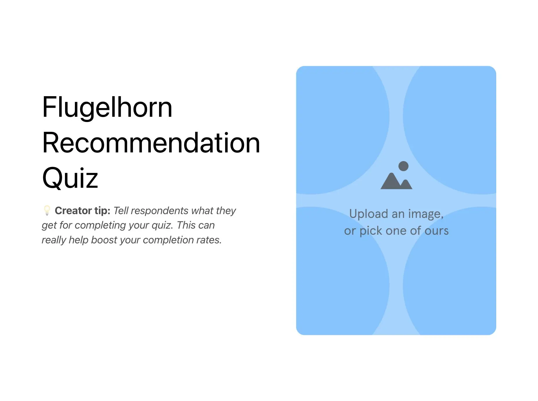 Flugelhorn Recommendation Quiz Template Hero