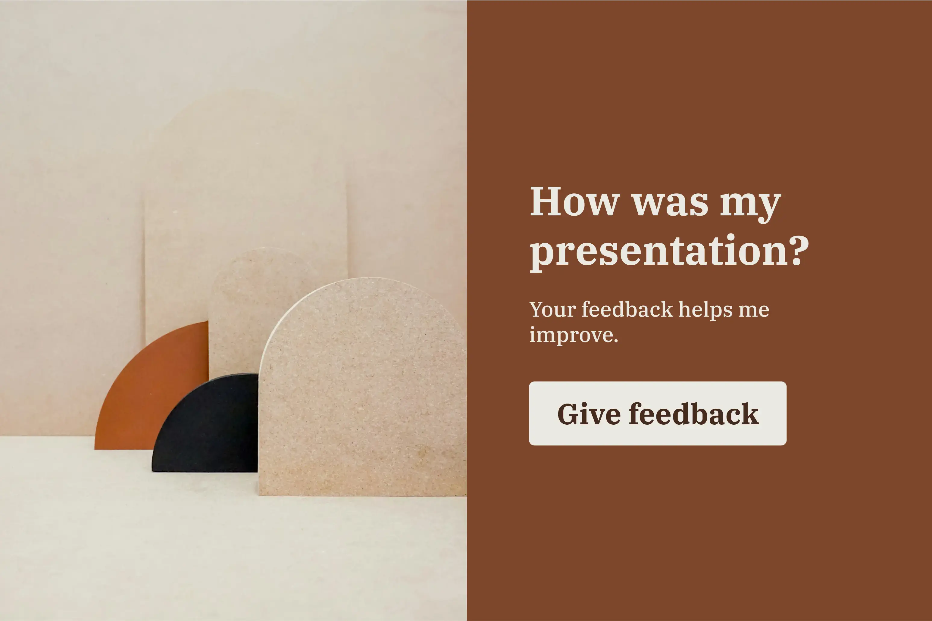 Presentation feedback survey template Hero